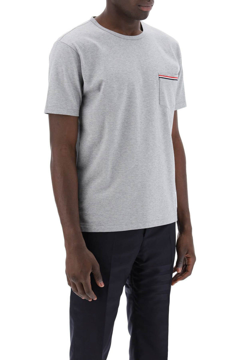 Thom Browne Rwb Pocket T-Shirt Blue