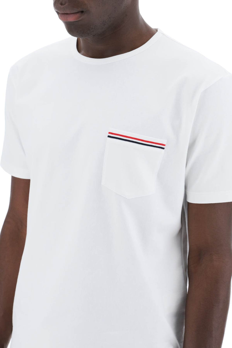 Thom Browne Rwb Pocket T-Shirt White