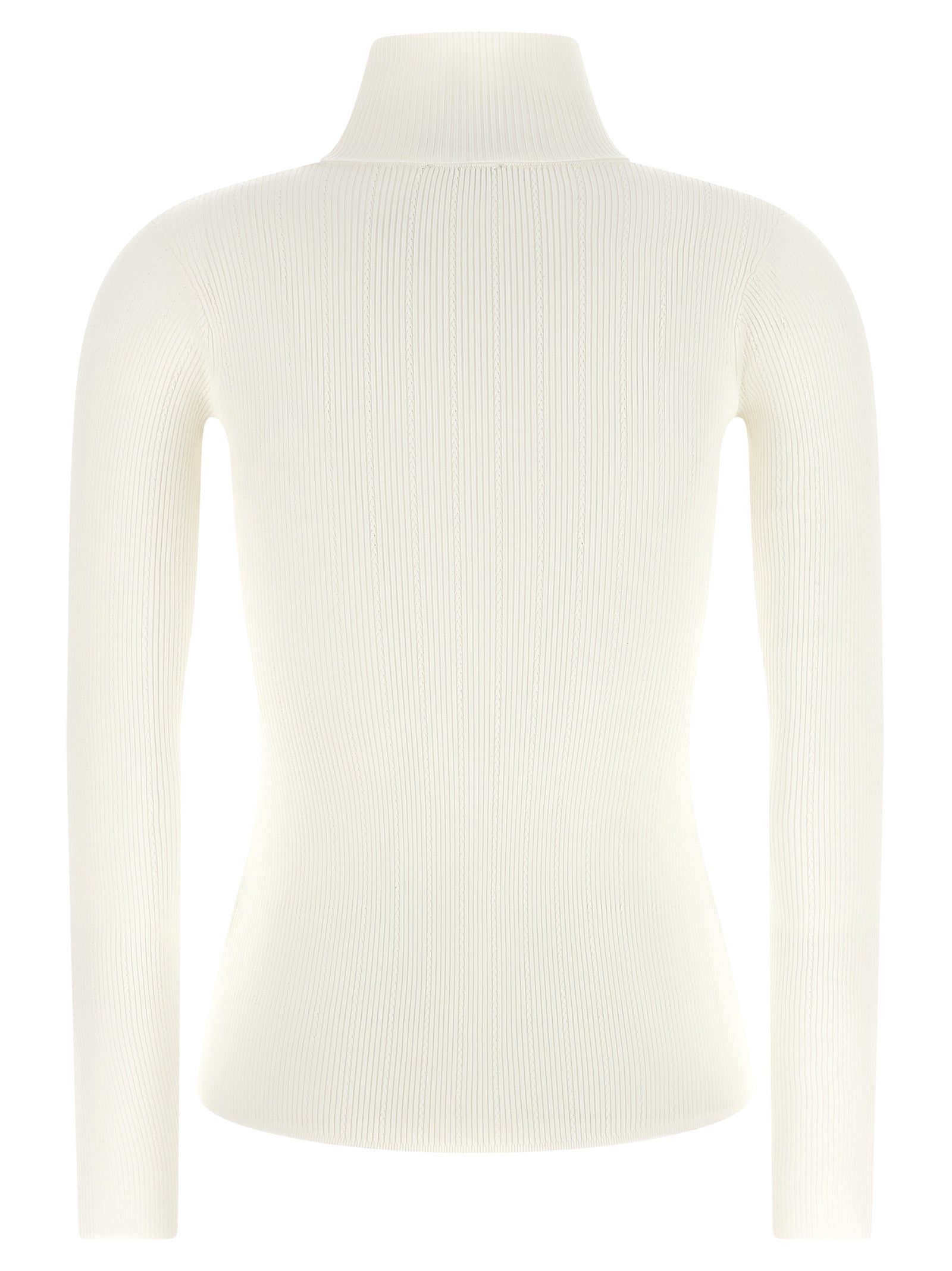 Elisabetta Franchi Turtleneck Embroidery À Jour