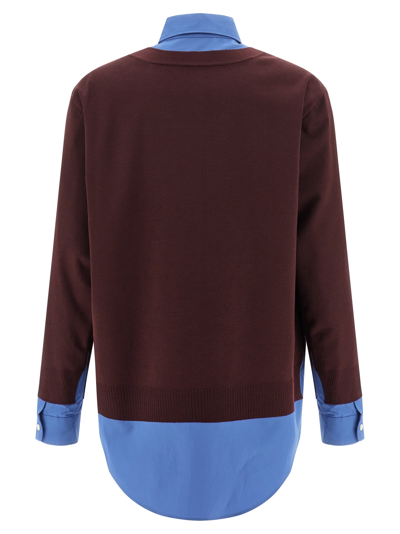 Miu Miu Poplin And Cashmere Shirt
