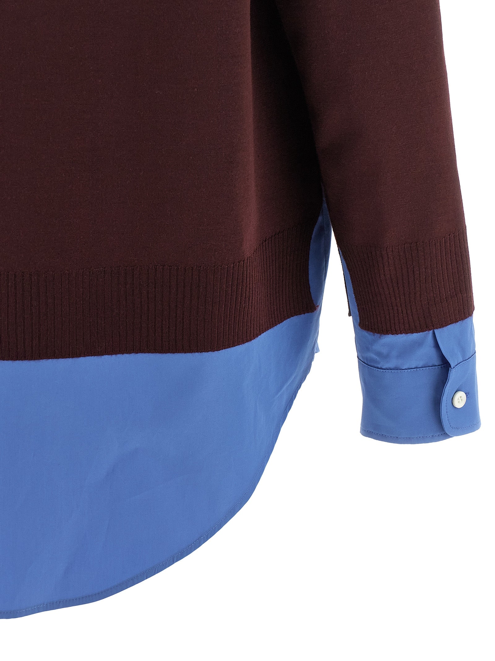 Miu Miu Poplin And Cashmere Shirt