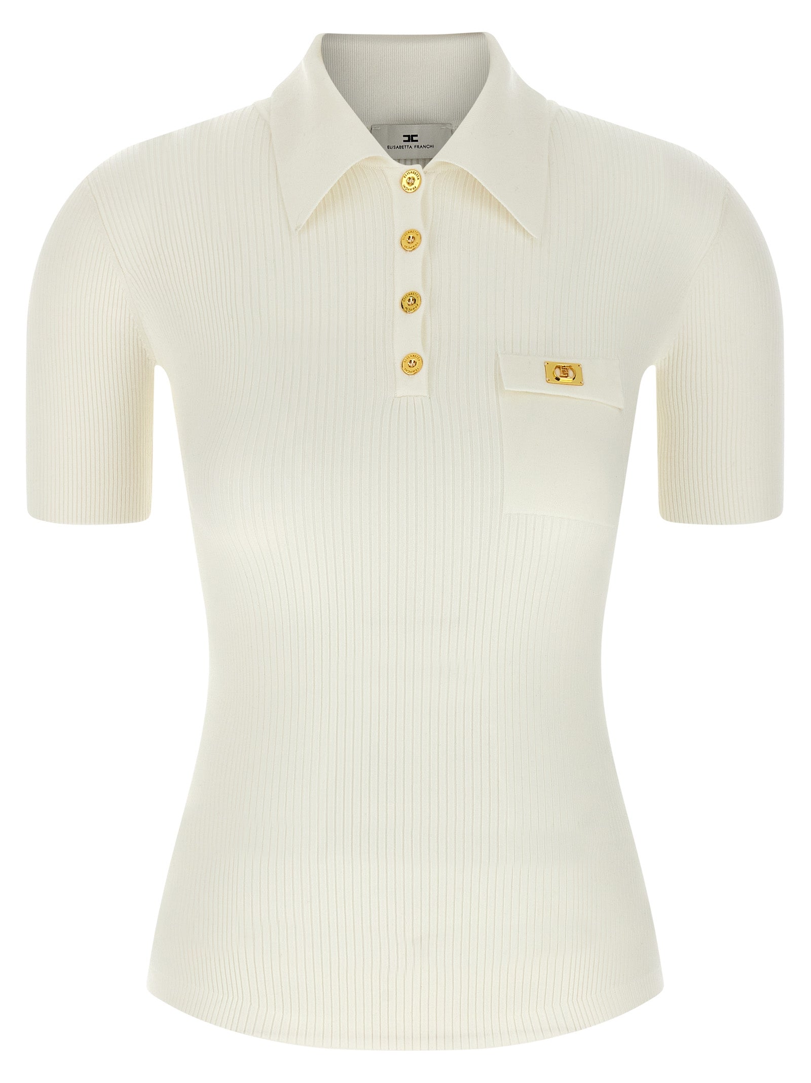 Elisabetta Franchi Logo Polo Shirt