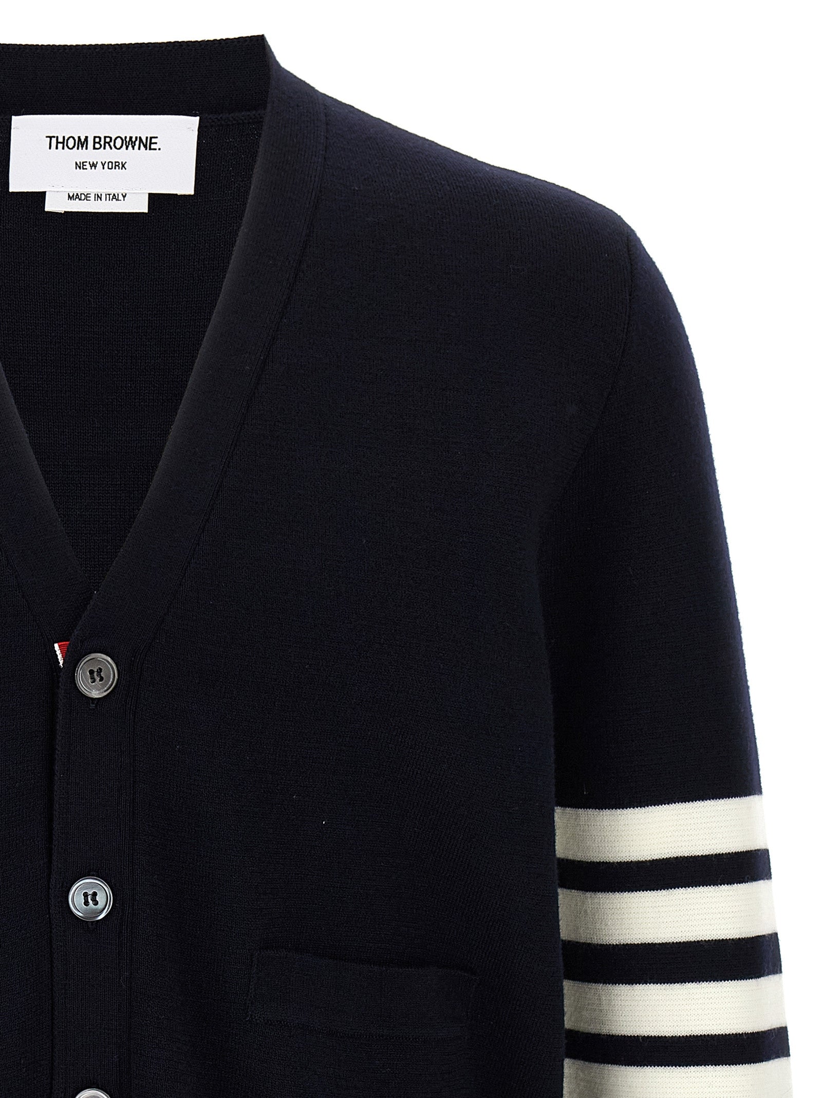 Thom Browne '4-Bar' Wool Cardigan