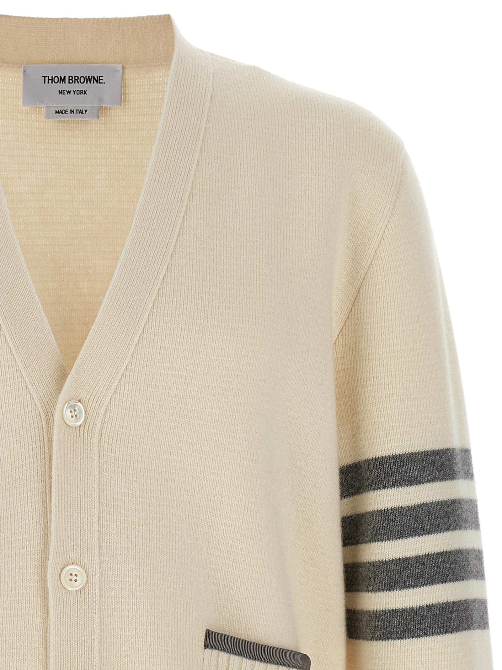 Thom Browne '4-Bar' Wool Cardigan