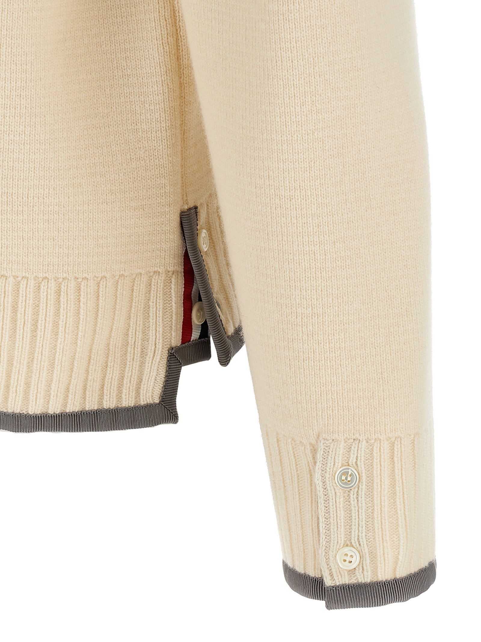 Thom Browne '4-Bar' Wool Cardigan