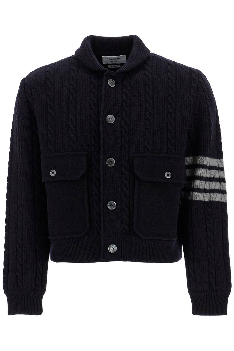 Thom Browne Wool 4-Bar B Blue