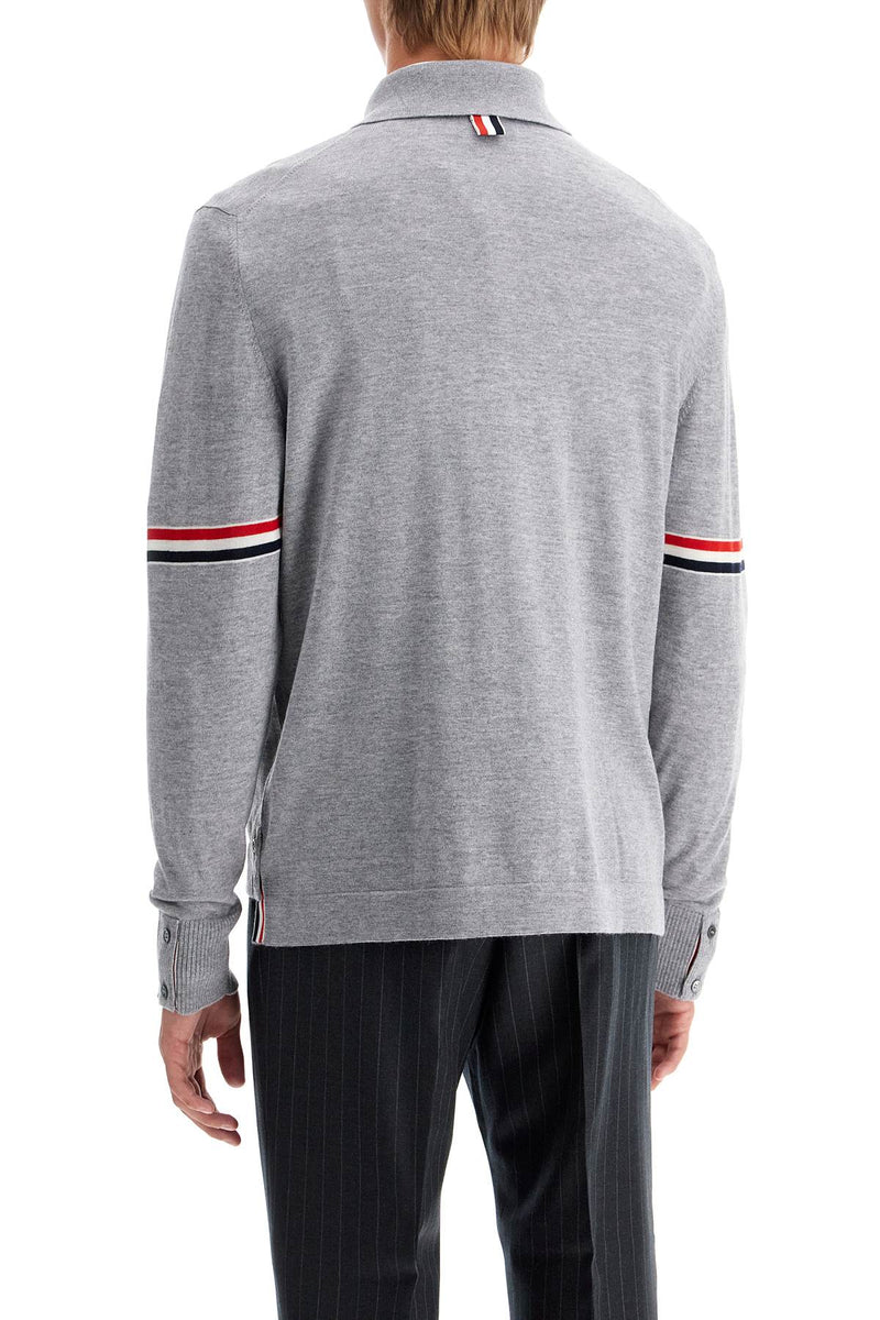 Thom Browne Wool Button-Down Cardigan For Grey