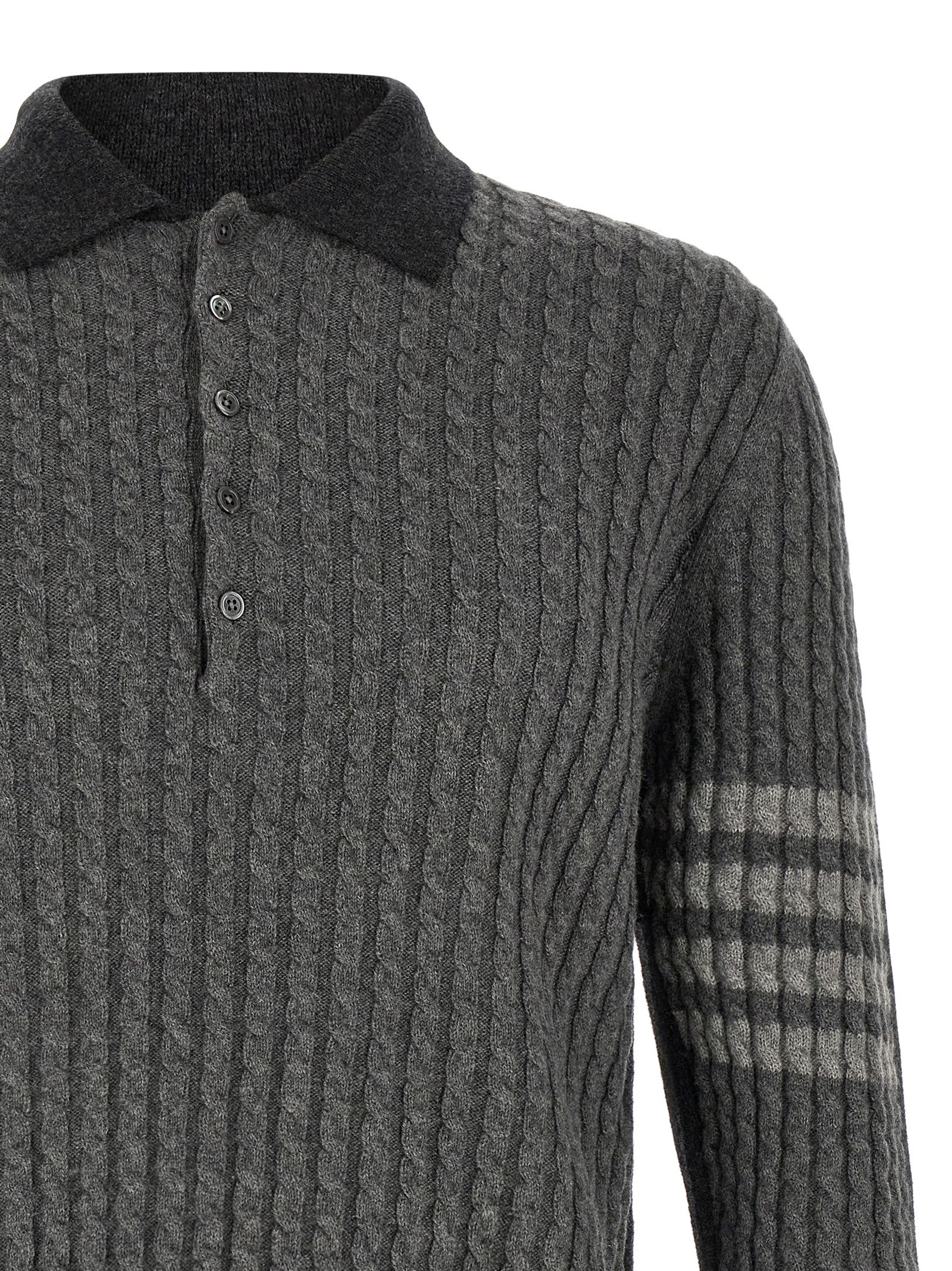 Thom Browne 2-In-1 Trompe L'Oeil Polo Shirt