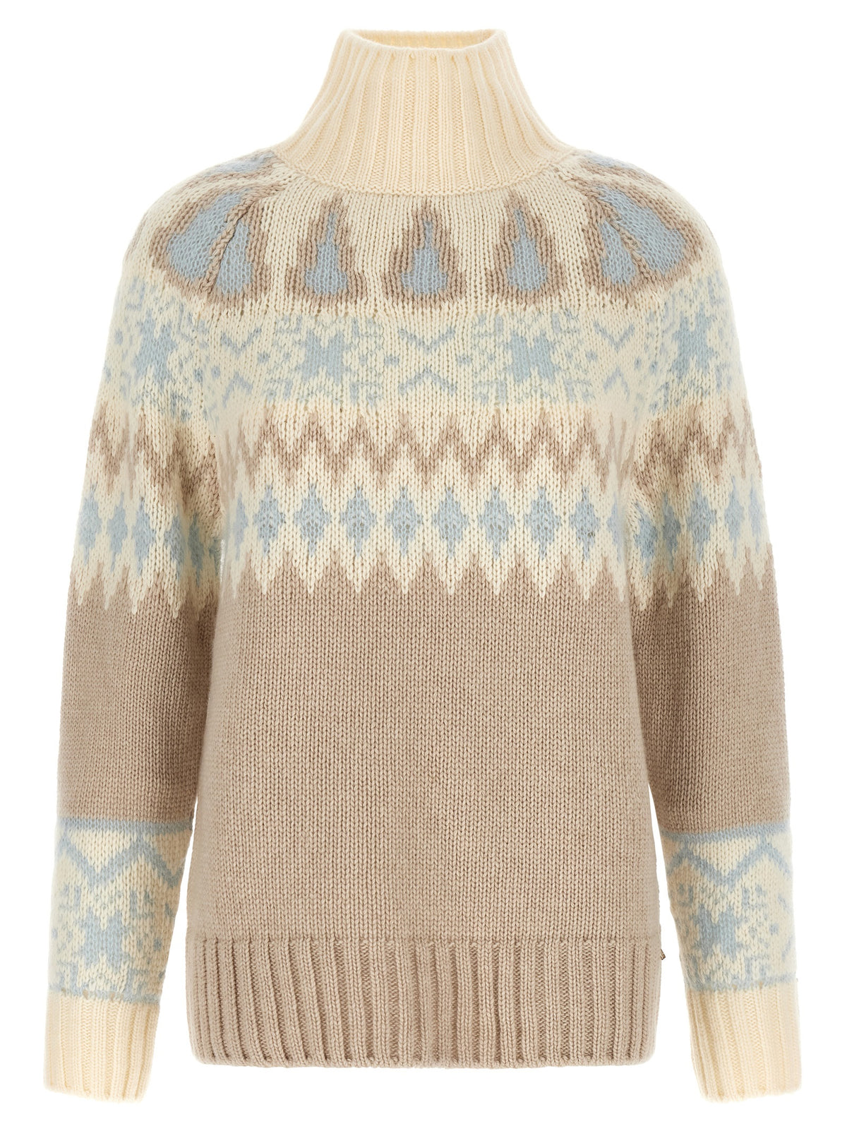 Herno Wool And Cashmere Sweater With Intarsia