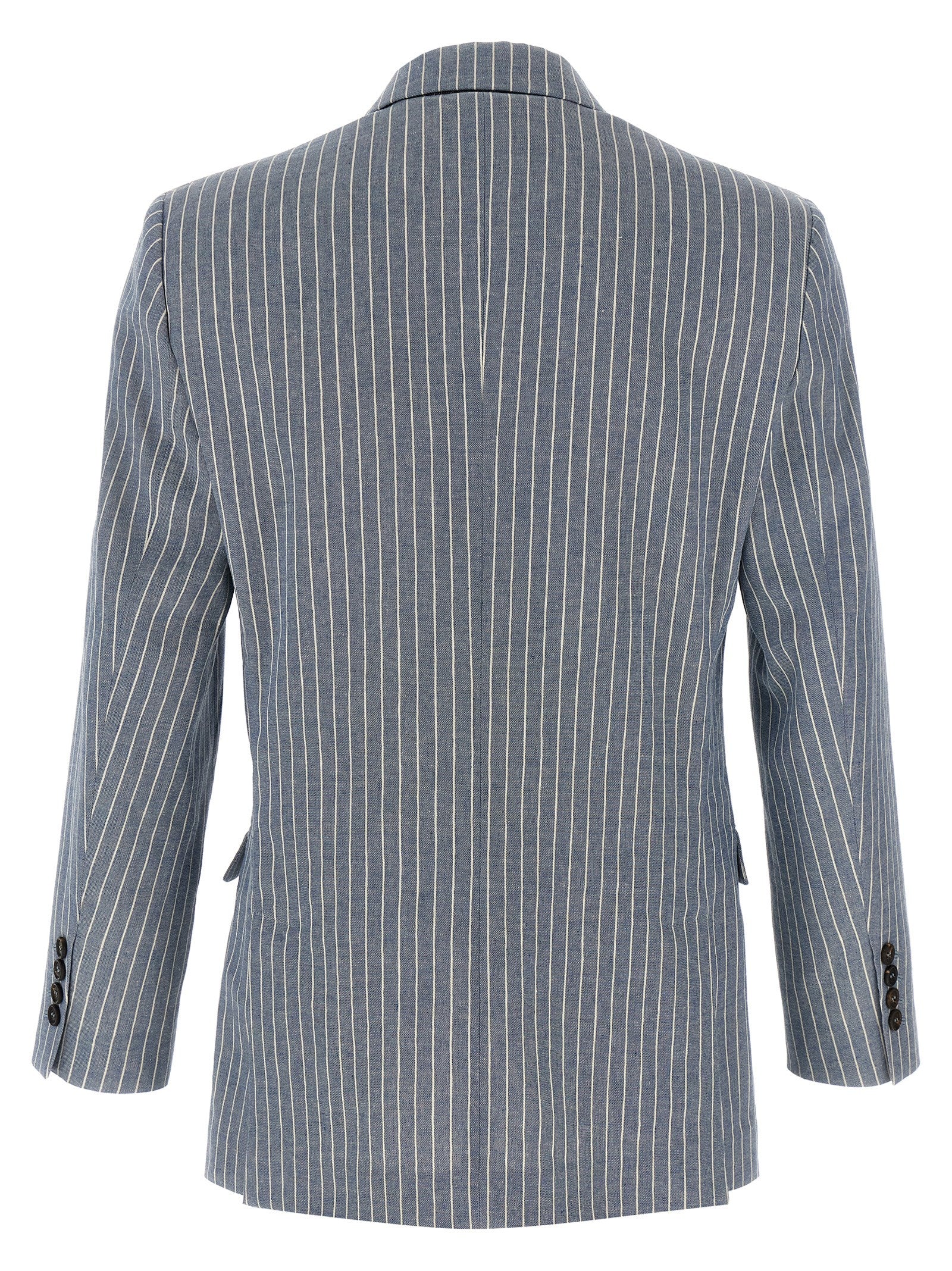 Brunello Cucinelli Pinstripe Twill Blazer