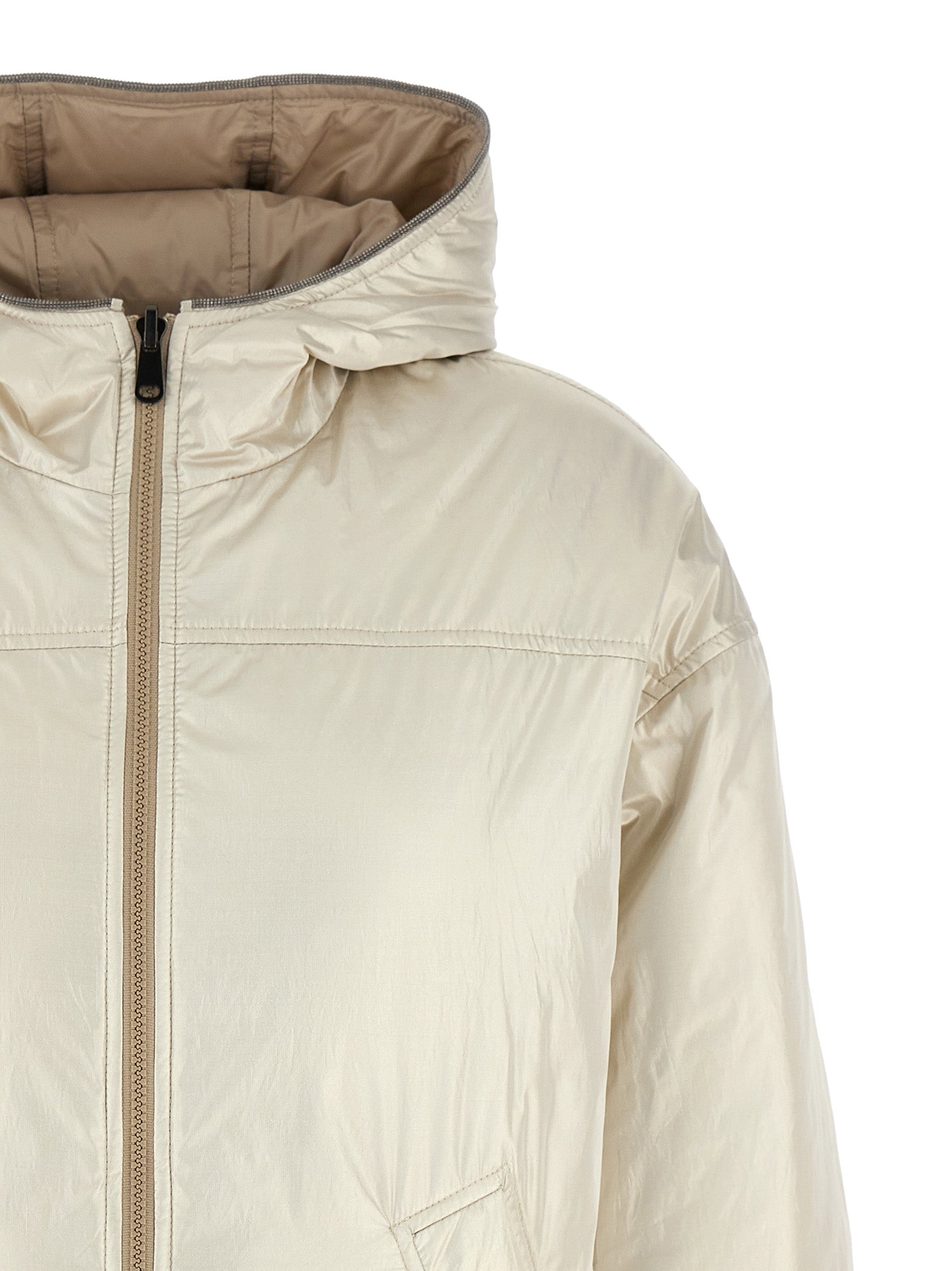 Brunello Cucinelli Laminated Reversible Down Jacket