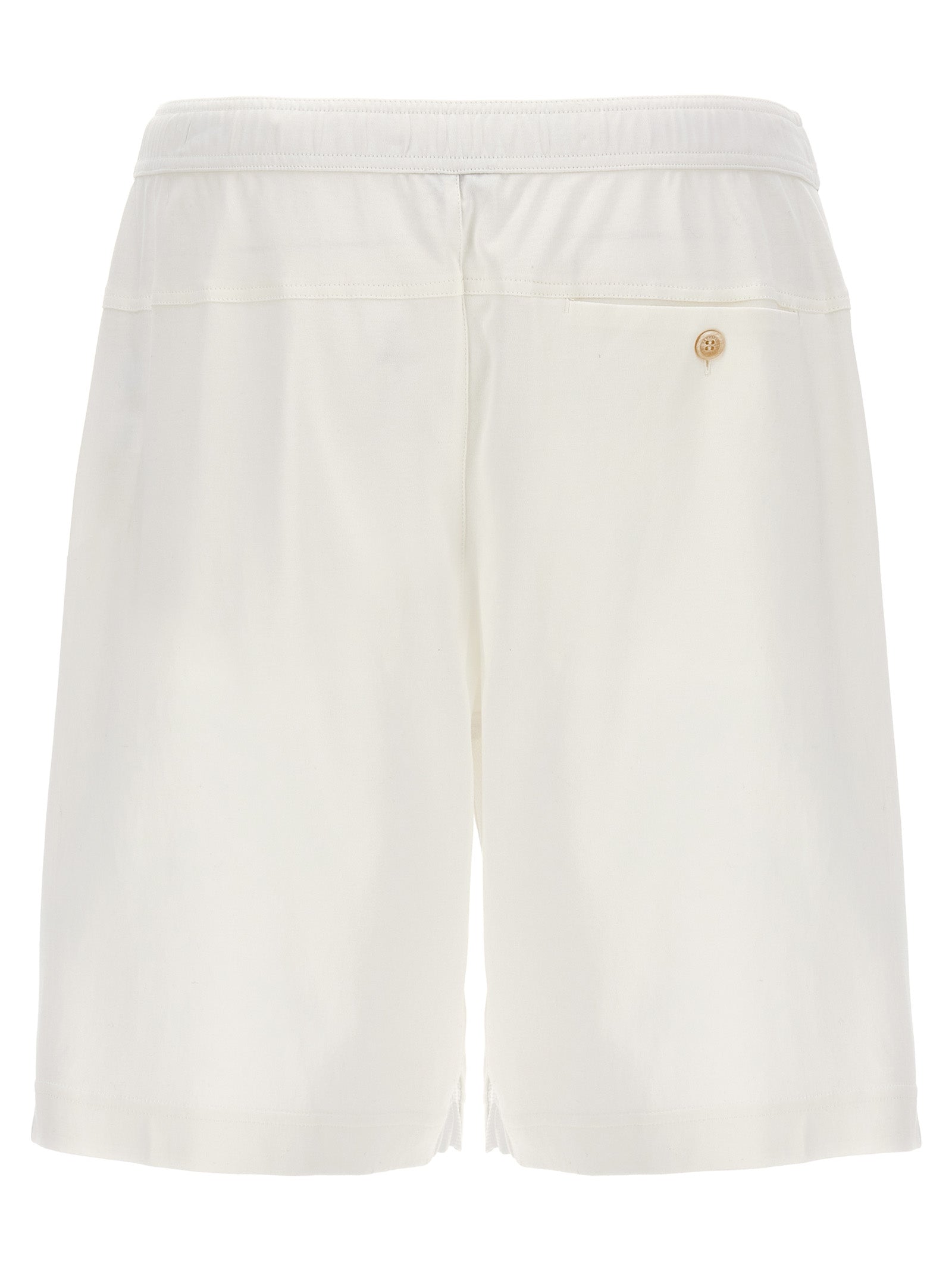 Brunello Cucinelli Logo Embroidery Bermuda Shorts