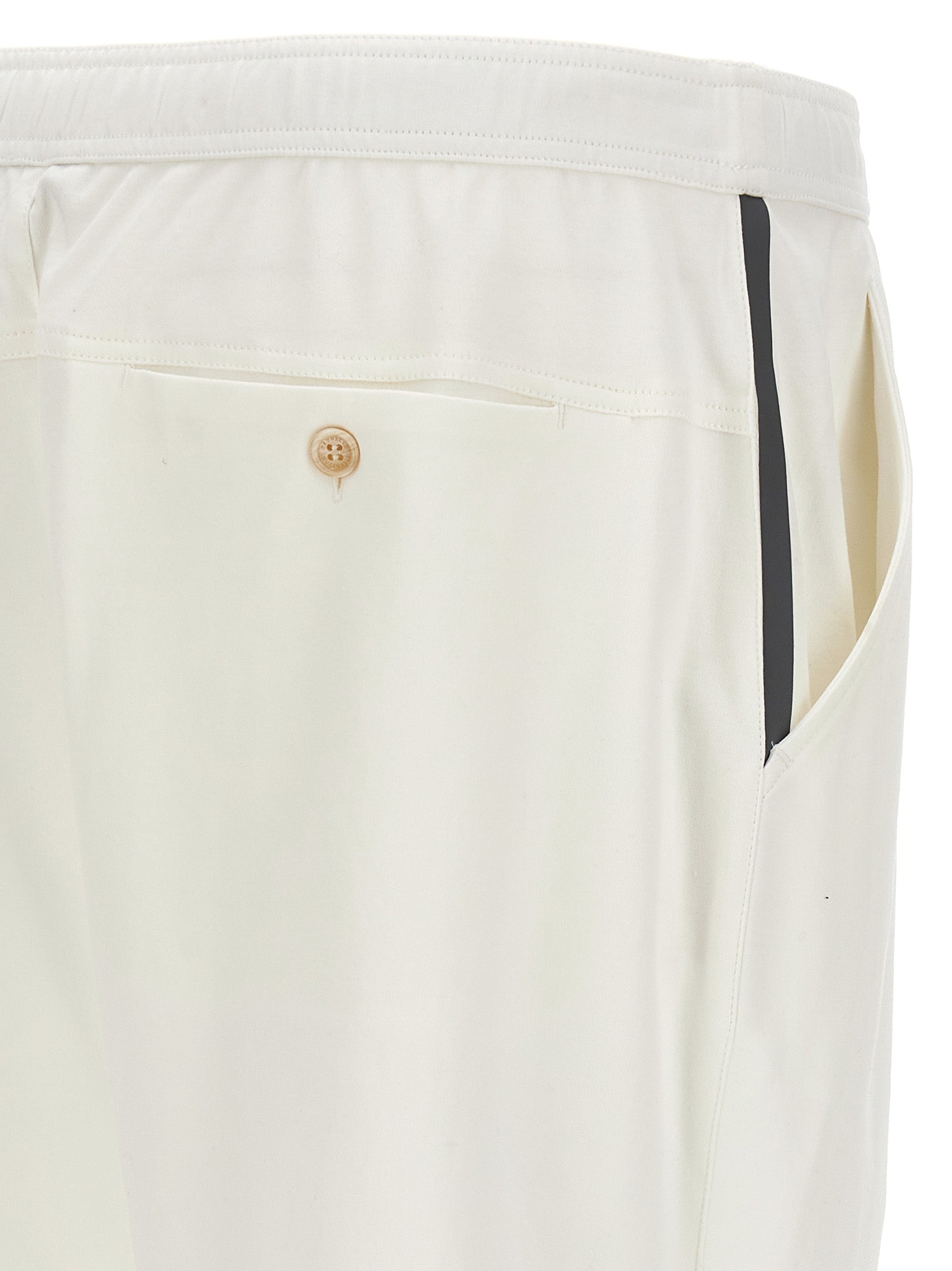 Brunello Cucinelli Logo Embroidery Bermuda Shorts