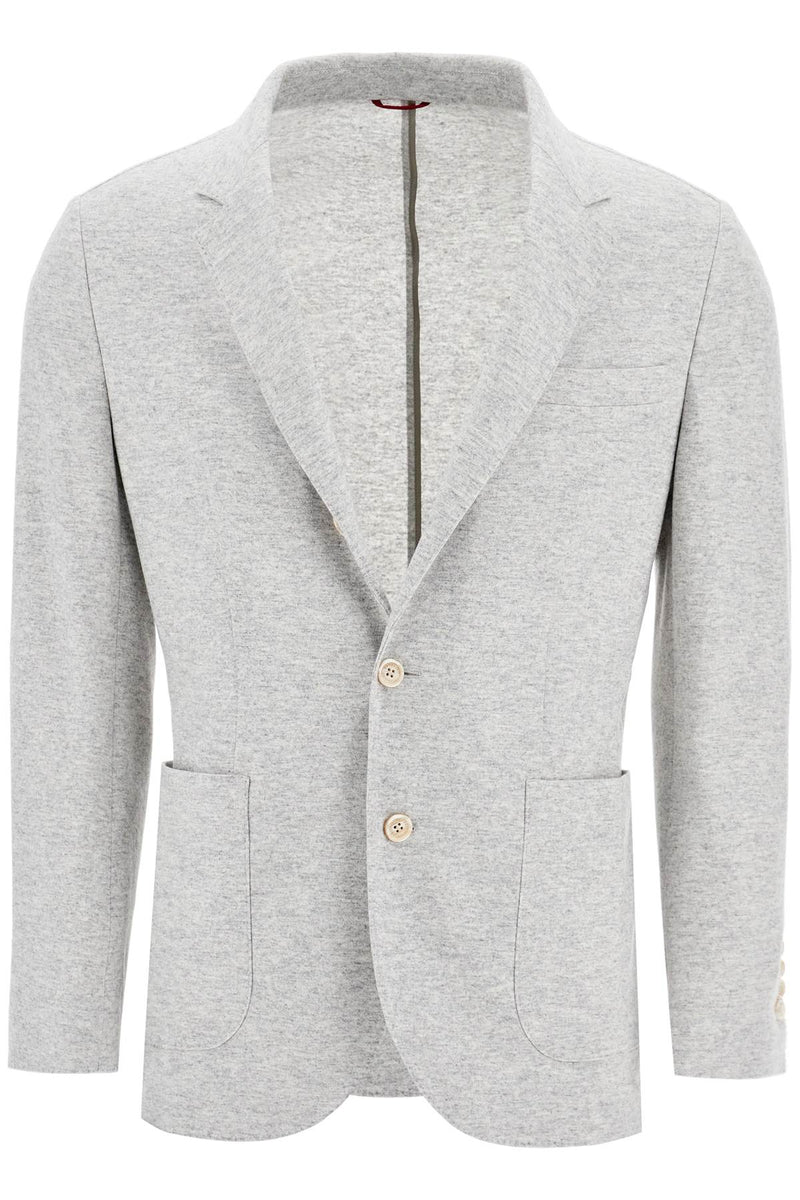 Brunello Cucinelli Cashmere Jersey Blazer For A Grey