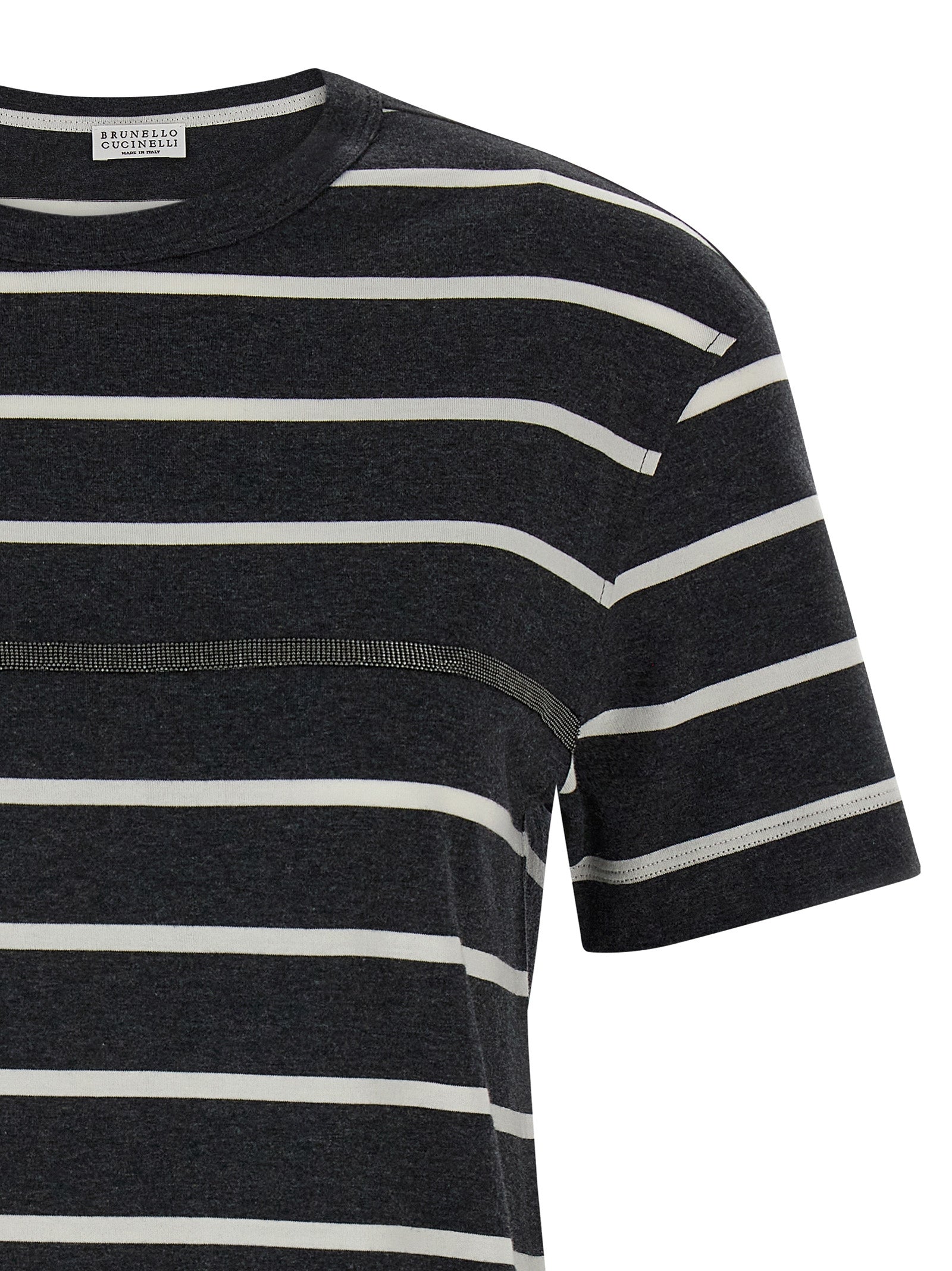 Brunello Cucinelli Monile Stripes T-Shirt