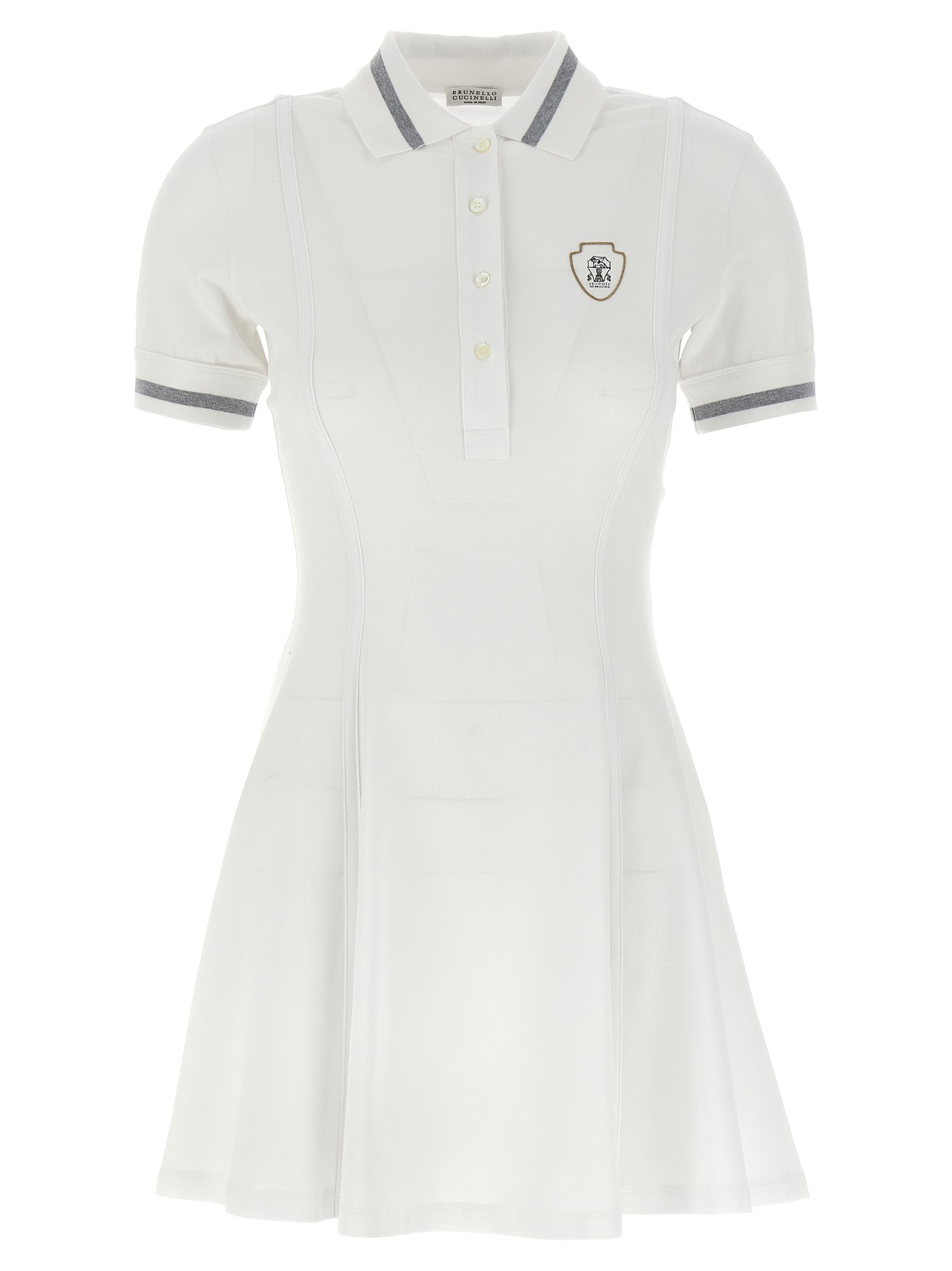 Brunello Cucinelli Logo Embroidery Dress