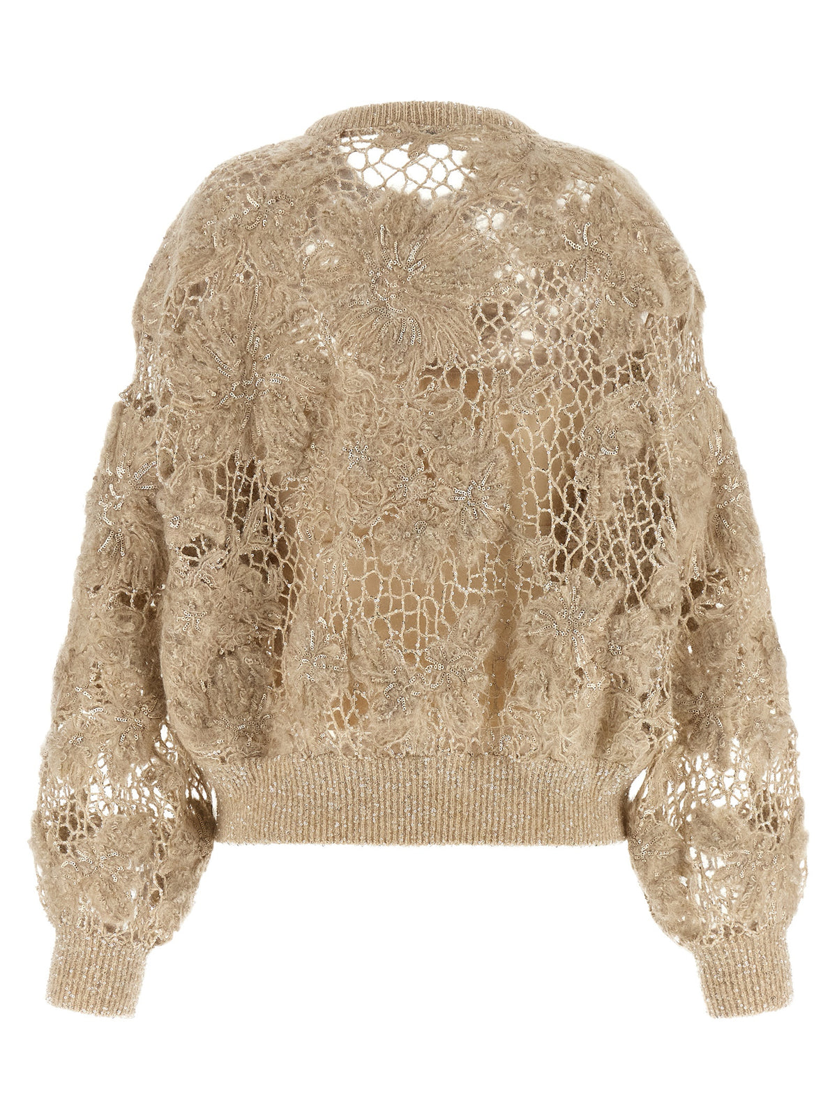 Brunello Cucinelli 'Whispering Bloom Embroidery' Sweater