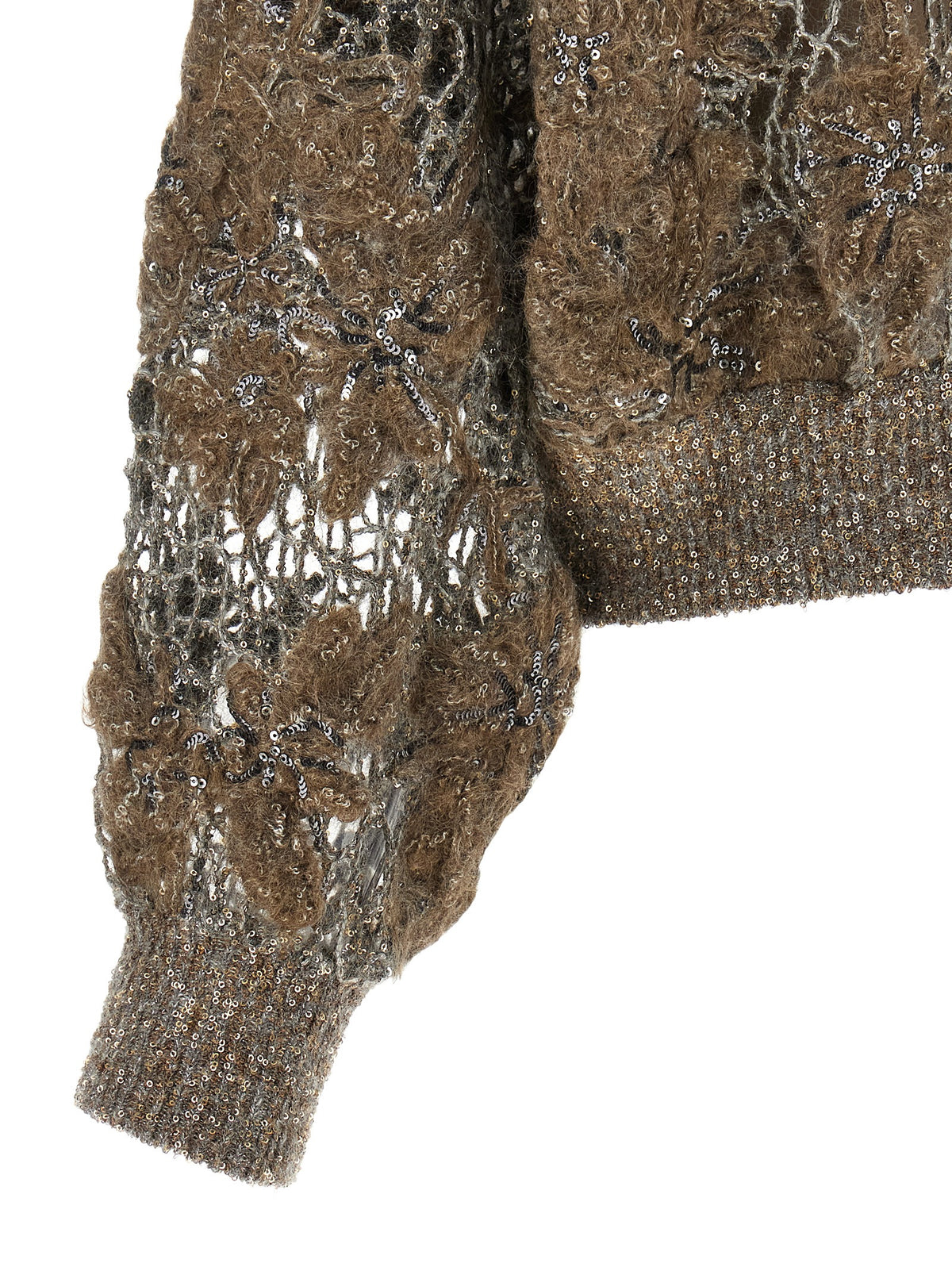 Brunello Cucinelli 'Whispering Bloom Embroidery' Sweater