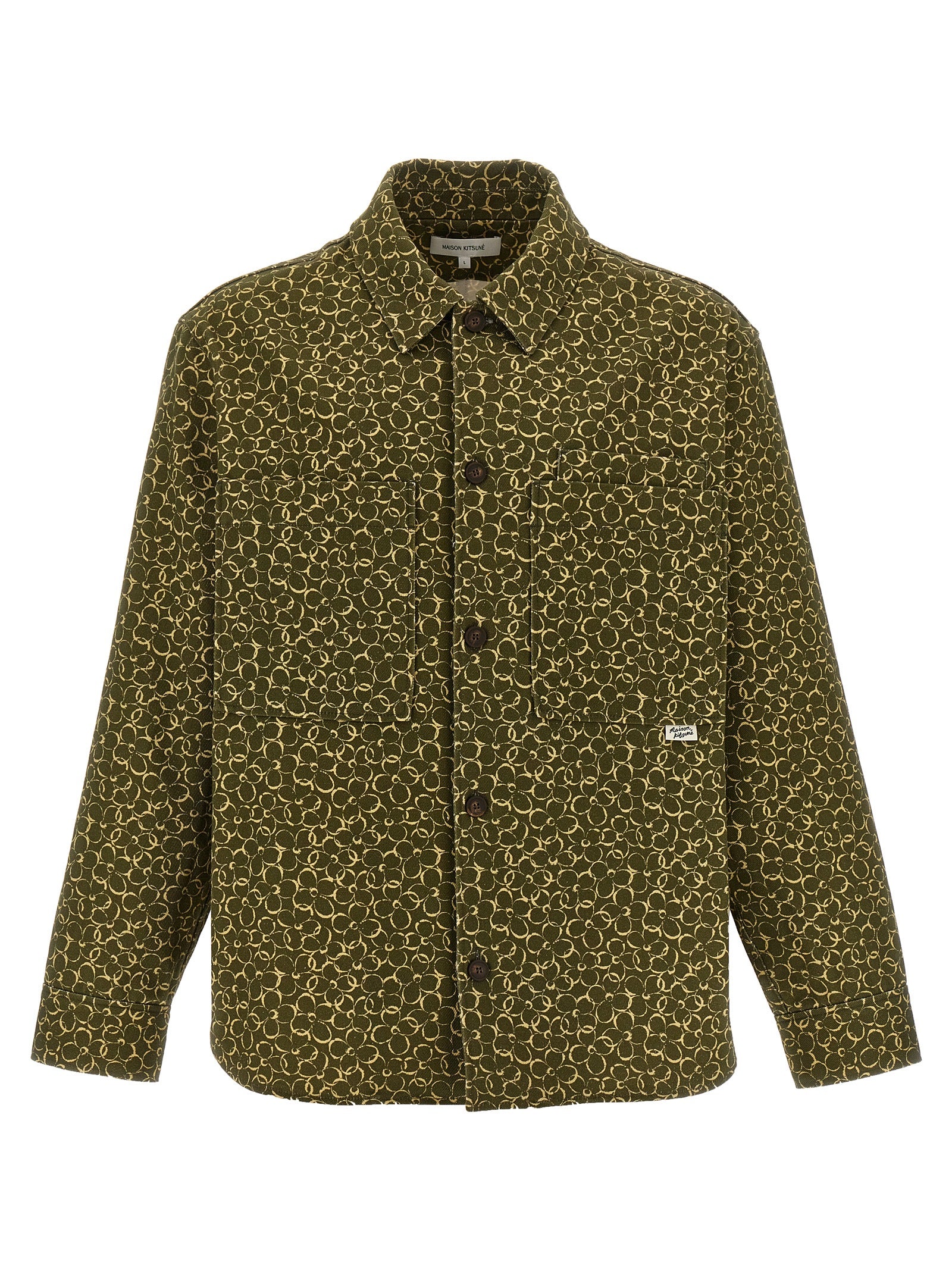 Maison Kitsune Floral Print Overshirt