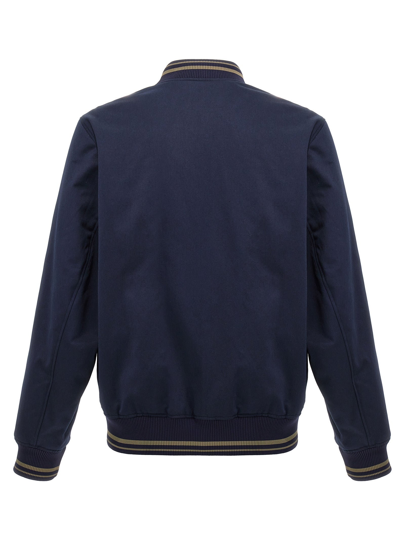 Maison Kitsune Logo Embroidery Bomber Jacket