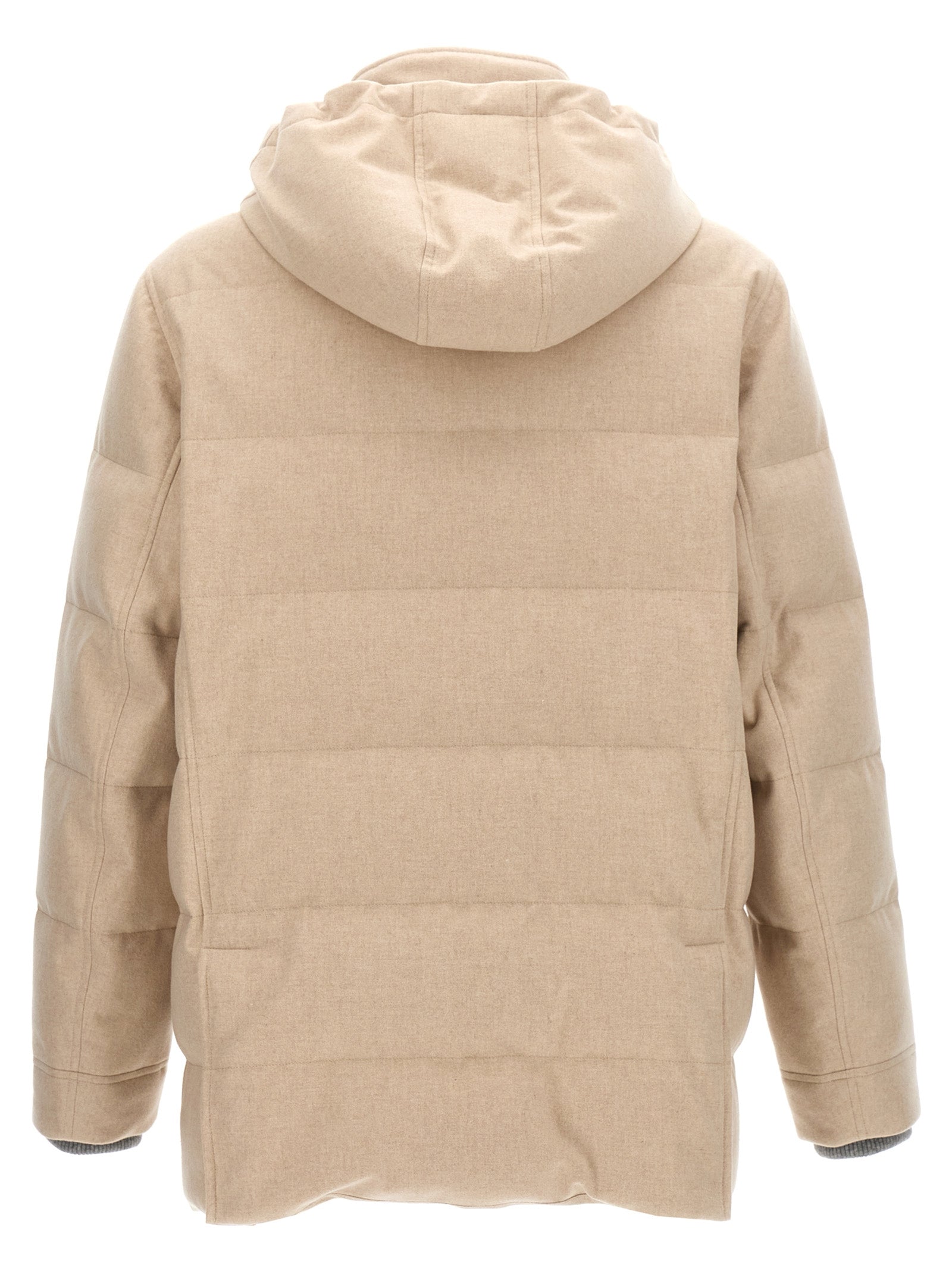 Brunello Cucinelli Long Hooded Down Jacket