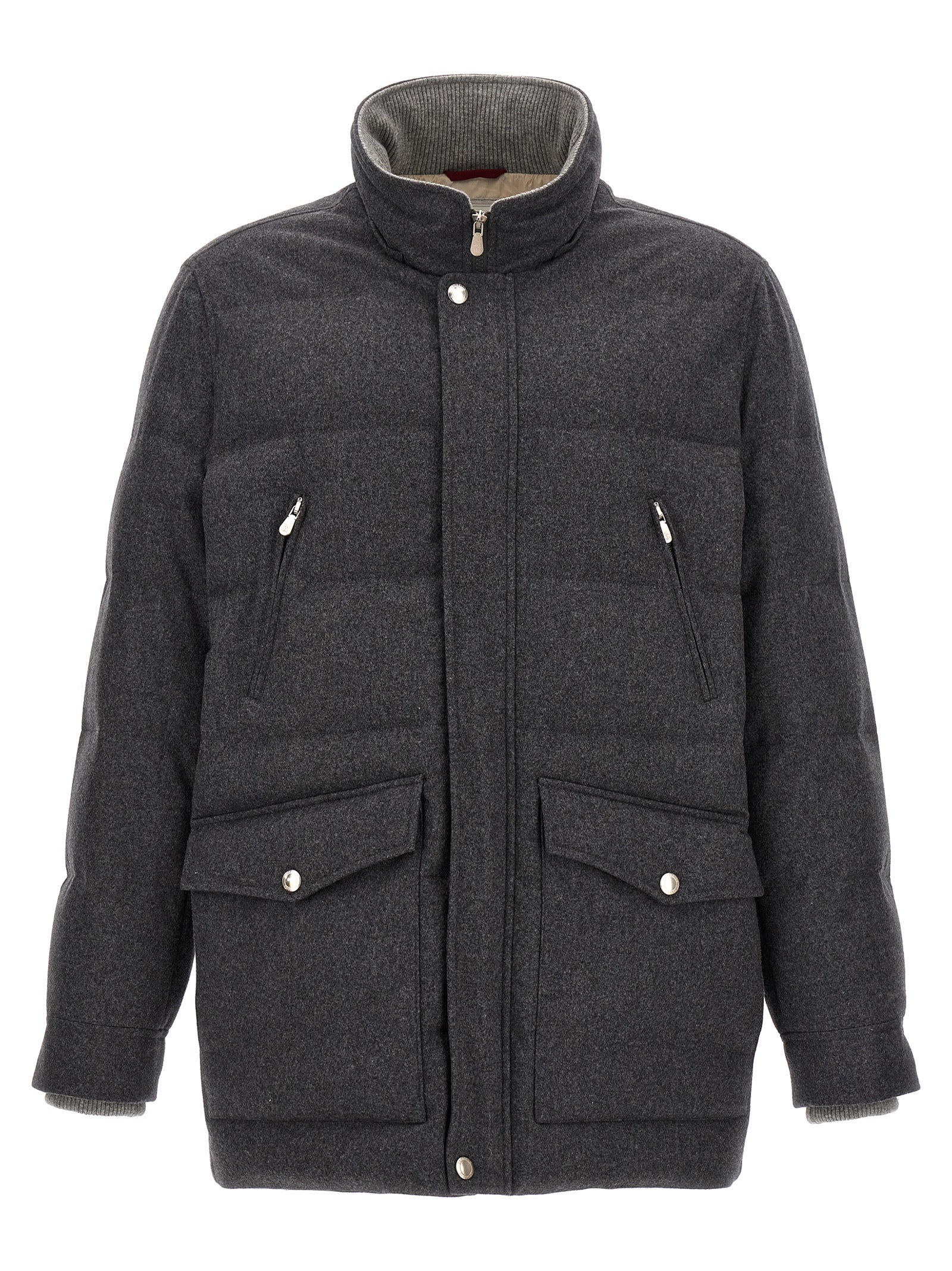 Brunello Cucinelli Long Hooded Down Jacket