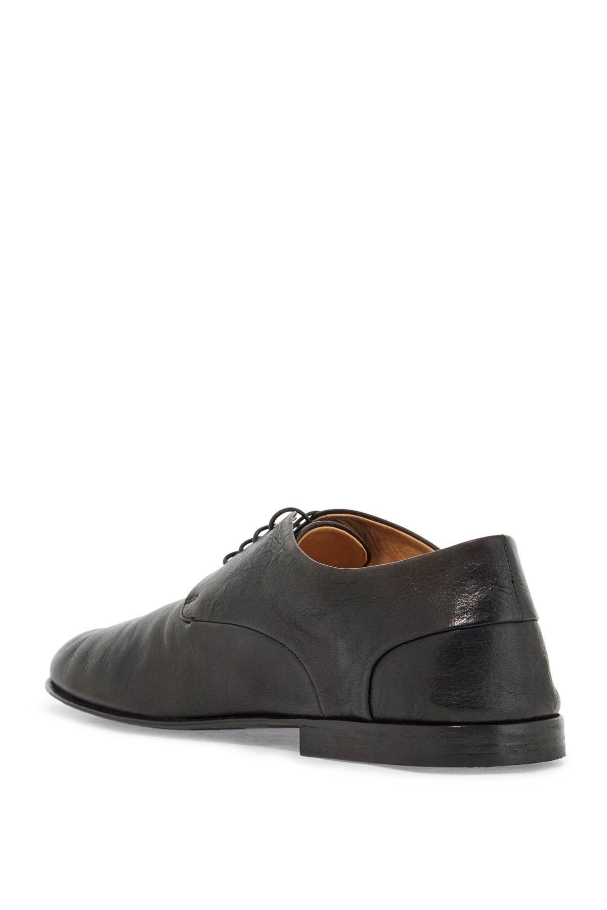 Marsell Dark Brown Calfskin Derby With Leather Sole