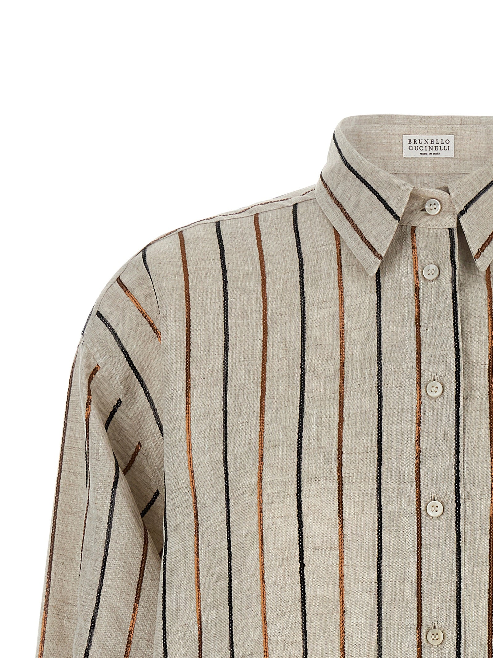 Brunello Cucinelli 'Sparkling Stripes' Shirt