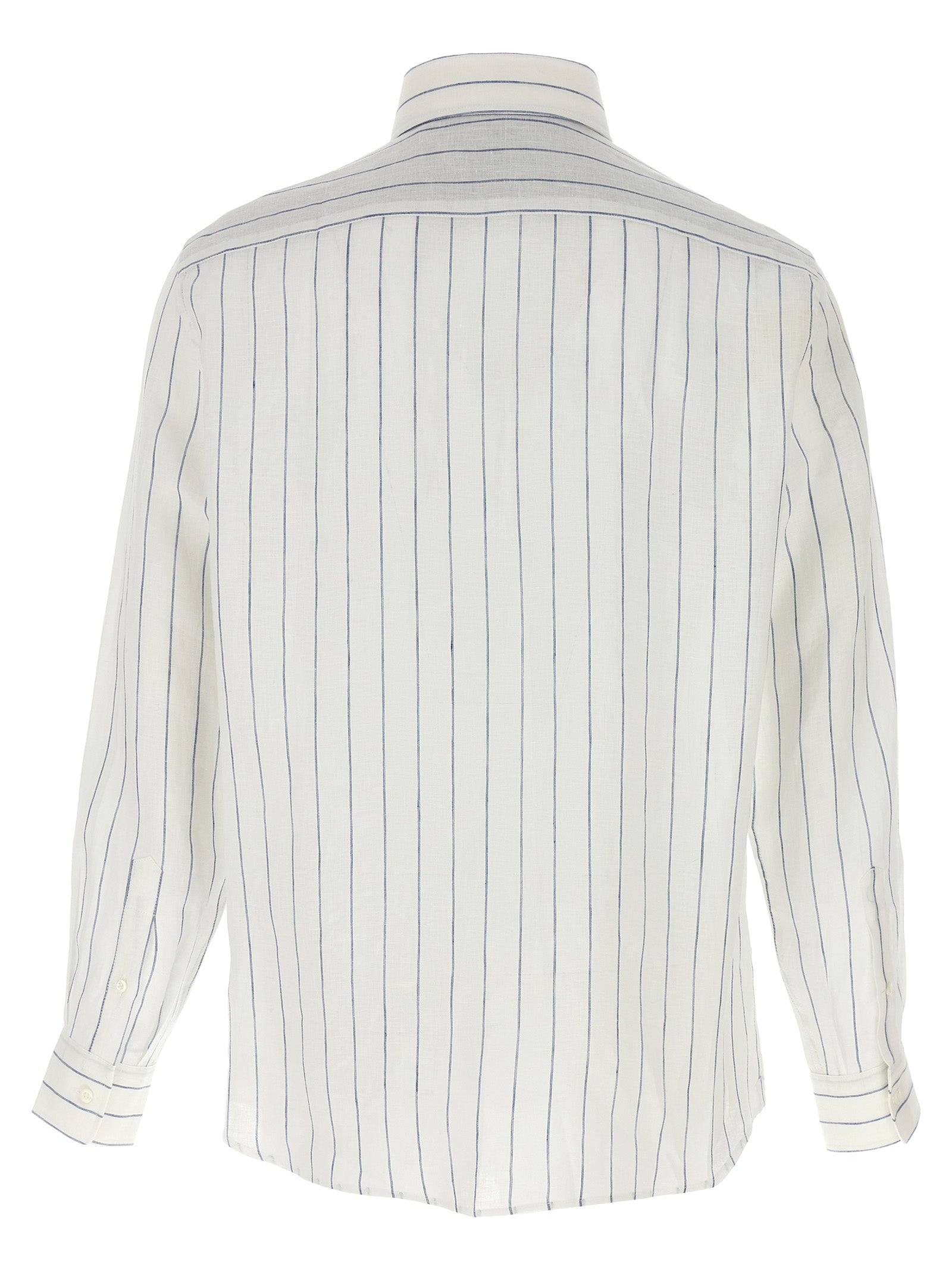 Brunello Cucinelli Striped Linen Shirt