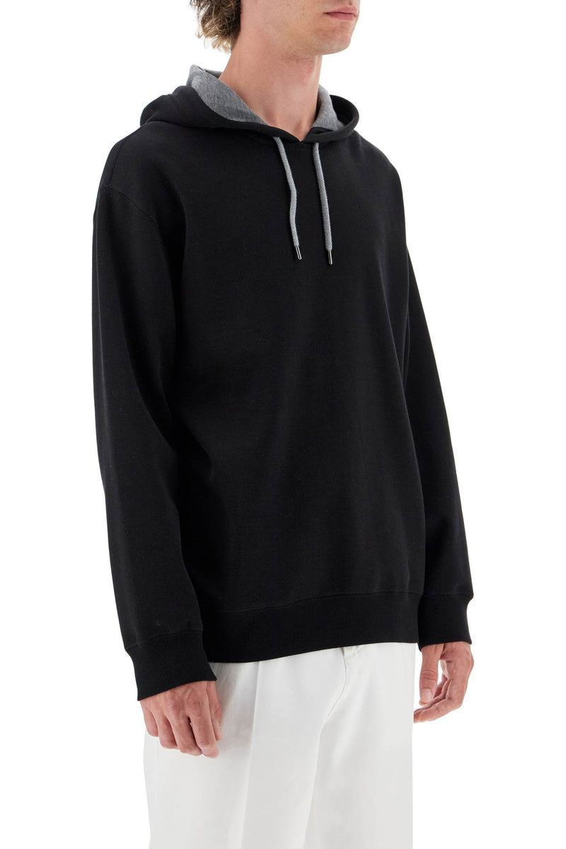 Brunello Cucinelli Lightweight Hoodie With Hood Black