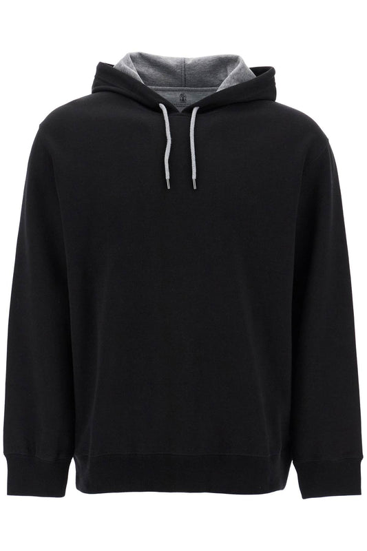 Brunello Cucinelli Lightweight Hoodie With Hood Black