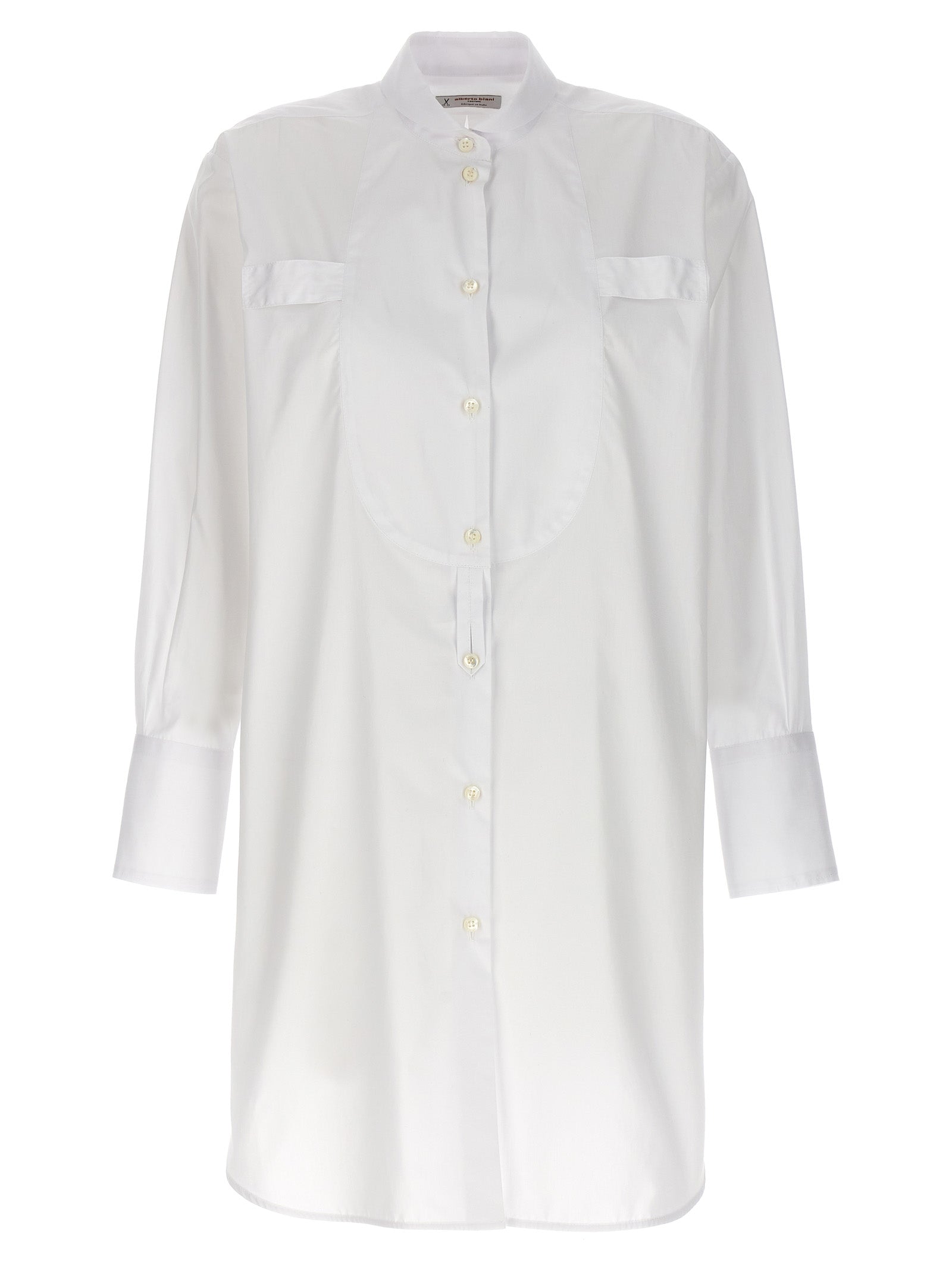 Alberto Biani Long Plastron Tuxedo Shirt