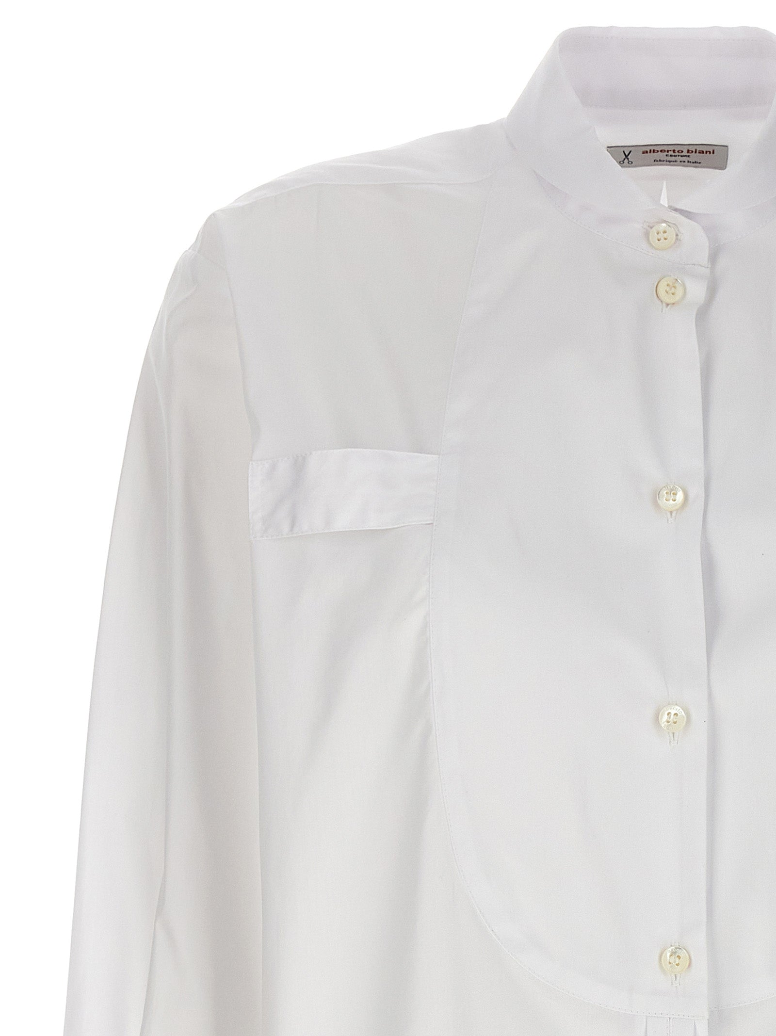 Alberto Biani Long Plastron Tuxedo Shirt