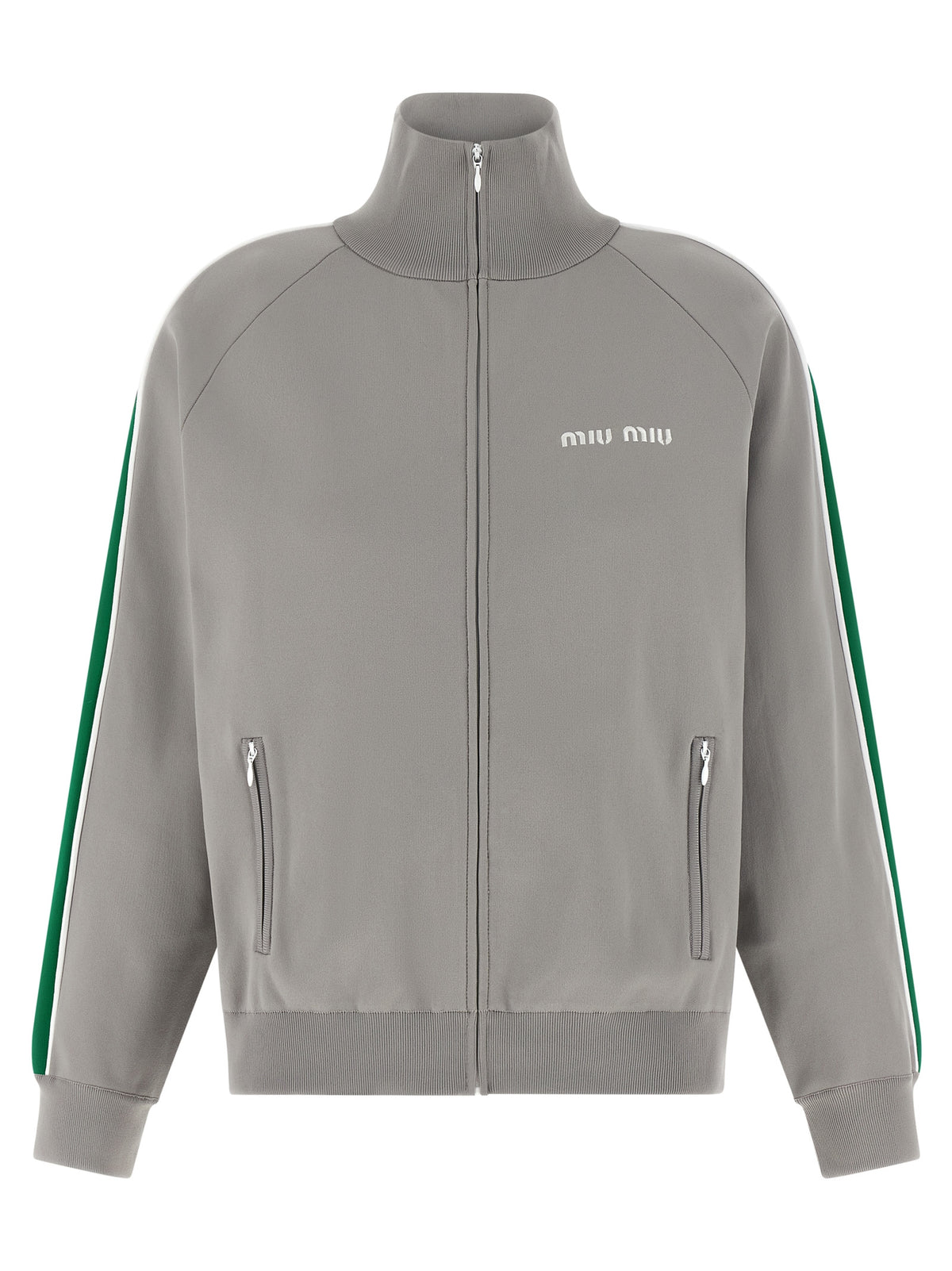 Miu Miu Logo Embroidery Sweatshirt