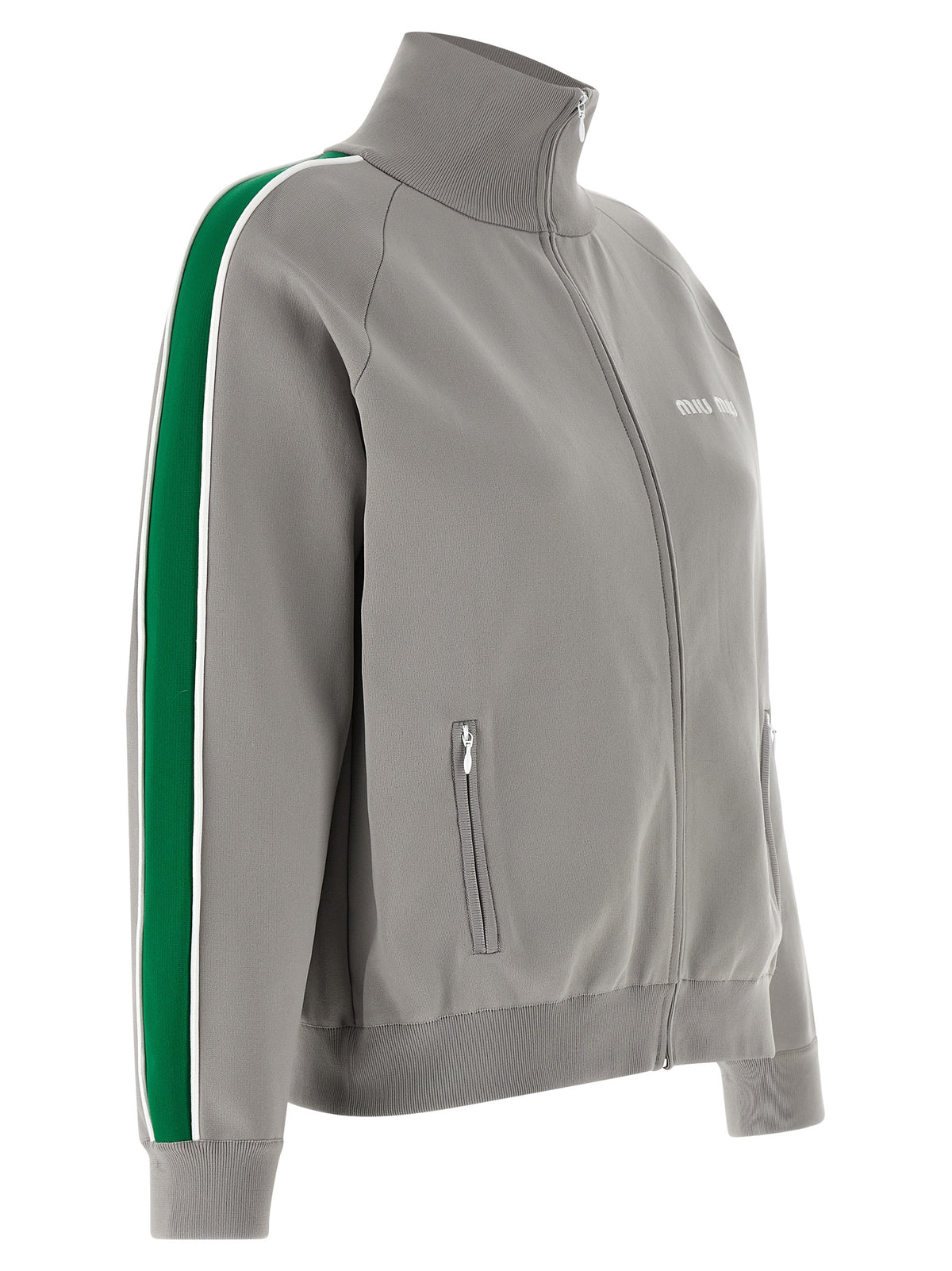 Miu Miu Logo Embroidery Sweatshirt