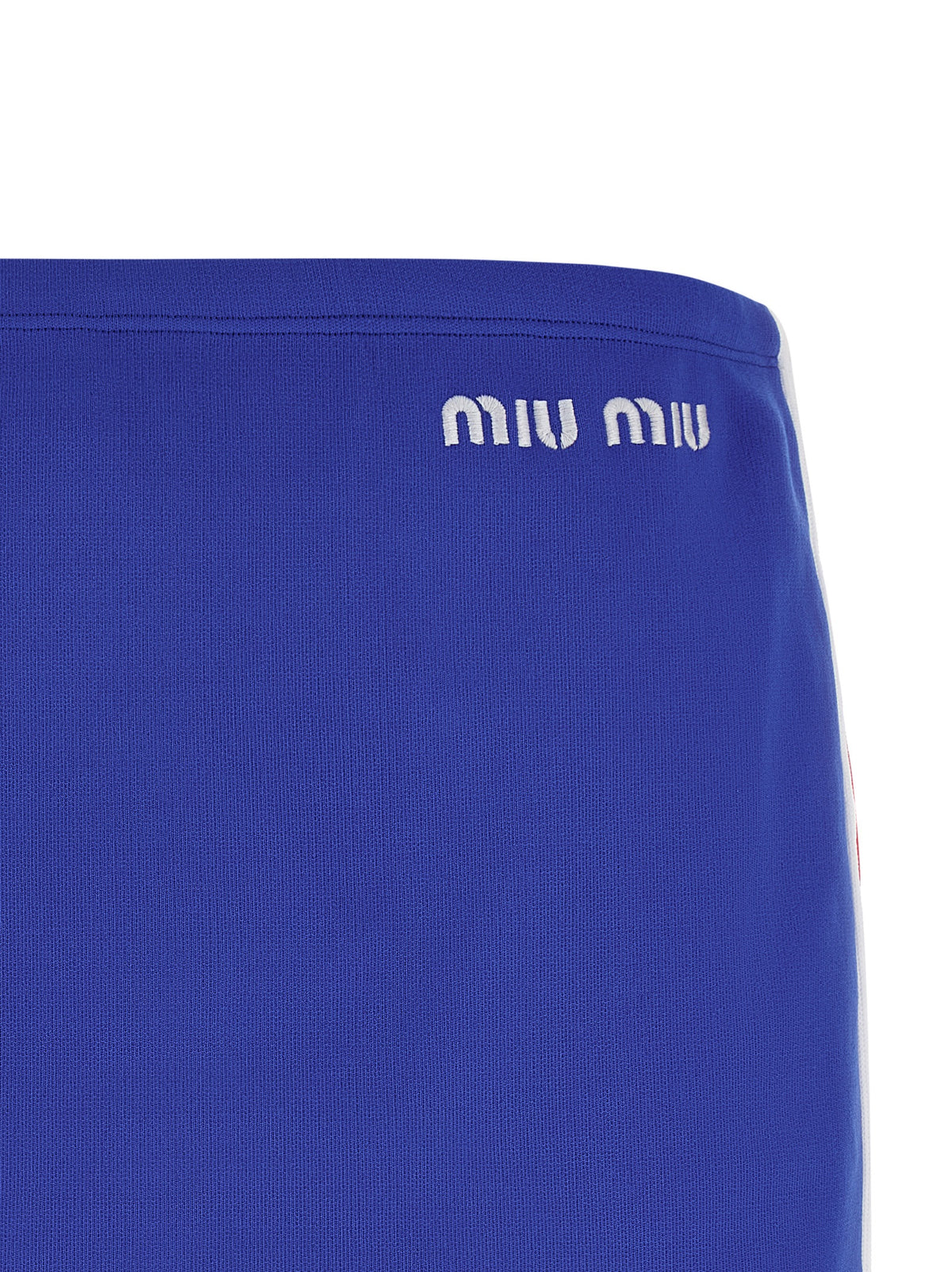 Miu Miu Logo Embroidery Skirt