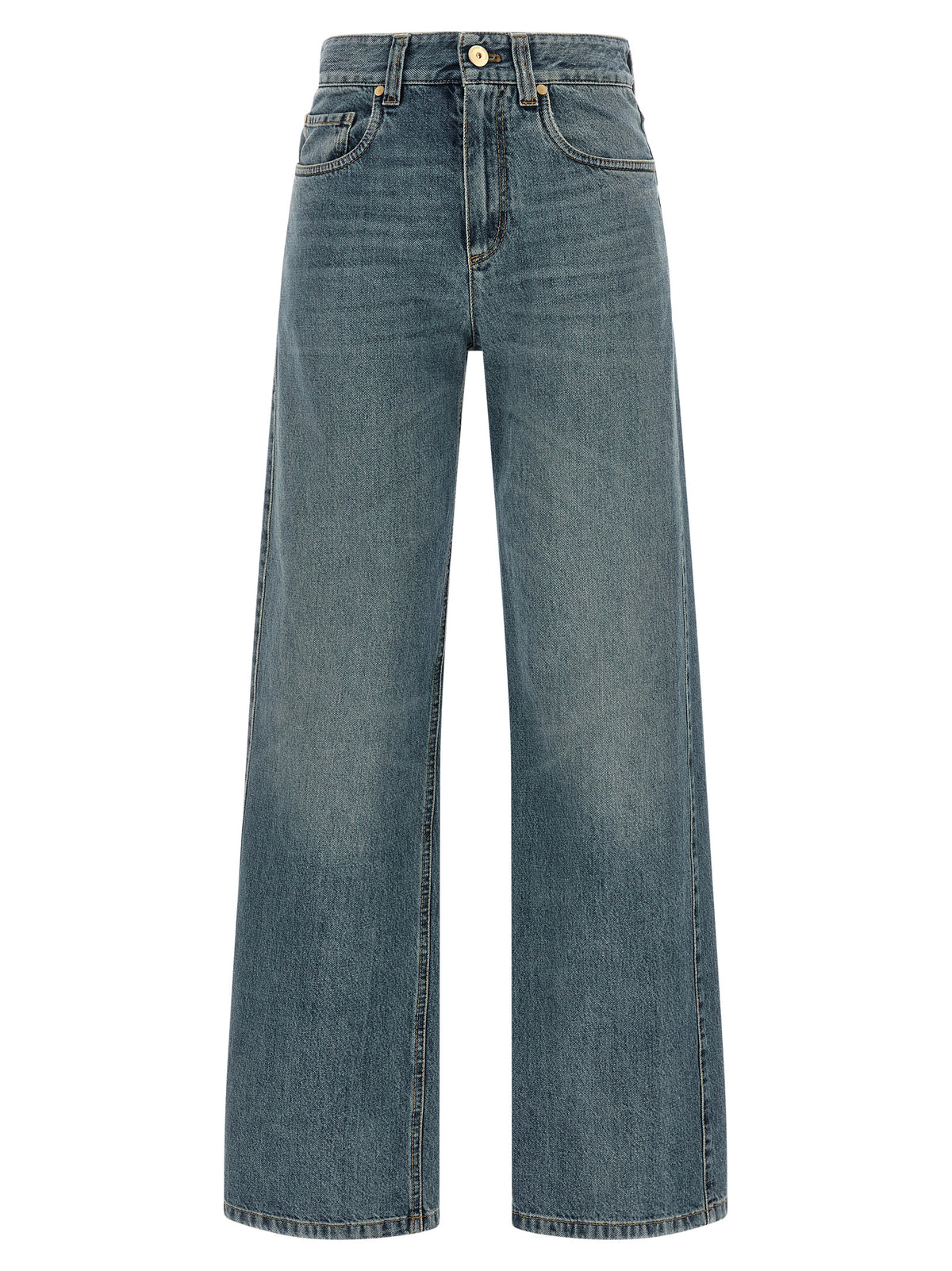 Brunello Cucinelli 'Contemporary Loose' Blue Jeans