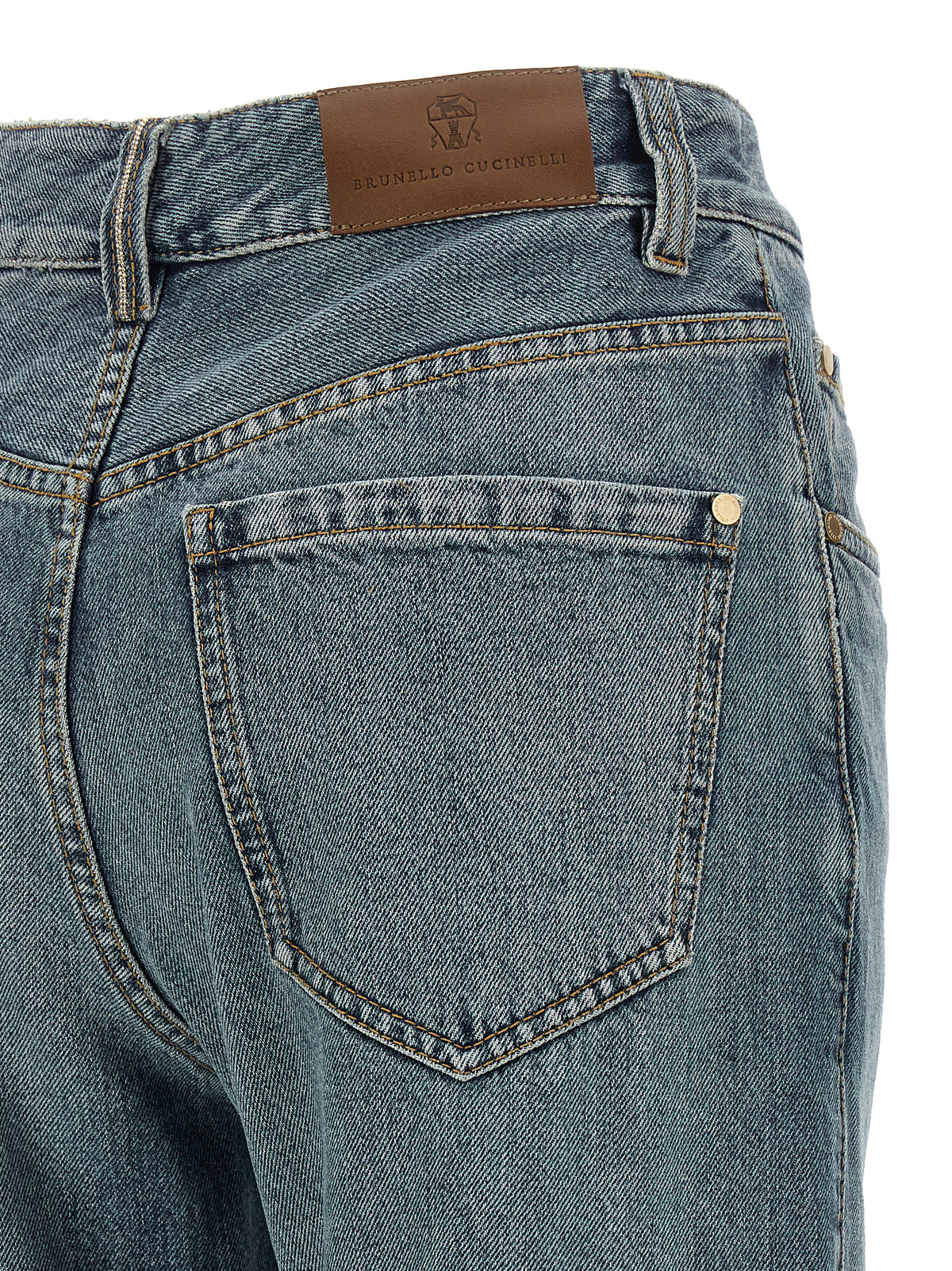 Brunello Cucinelli 'Contemporary Loose' Blue Jeans