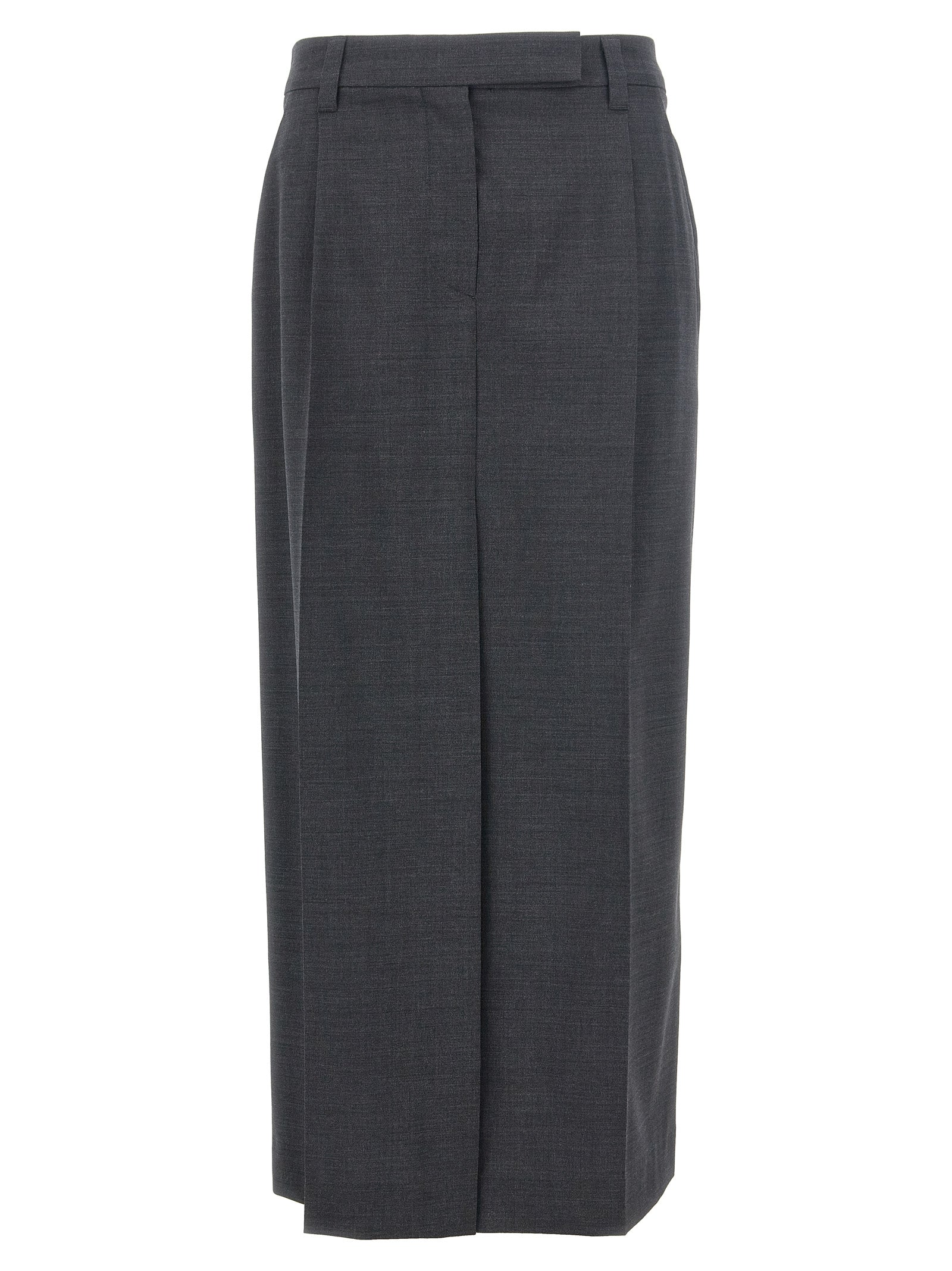 Brunello Cucinelli Pin Tuck Maxi Skirt