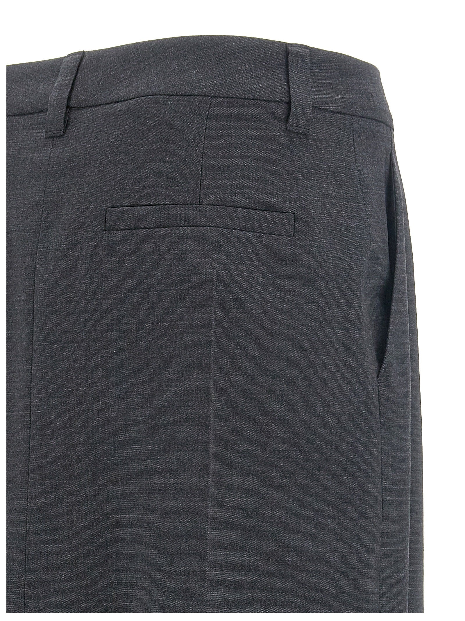 Brunello Cucinelli Pin Tuck Maxi Skirt