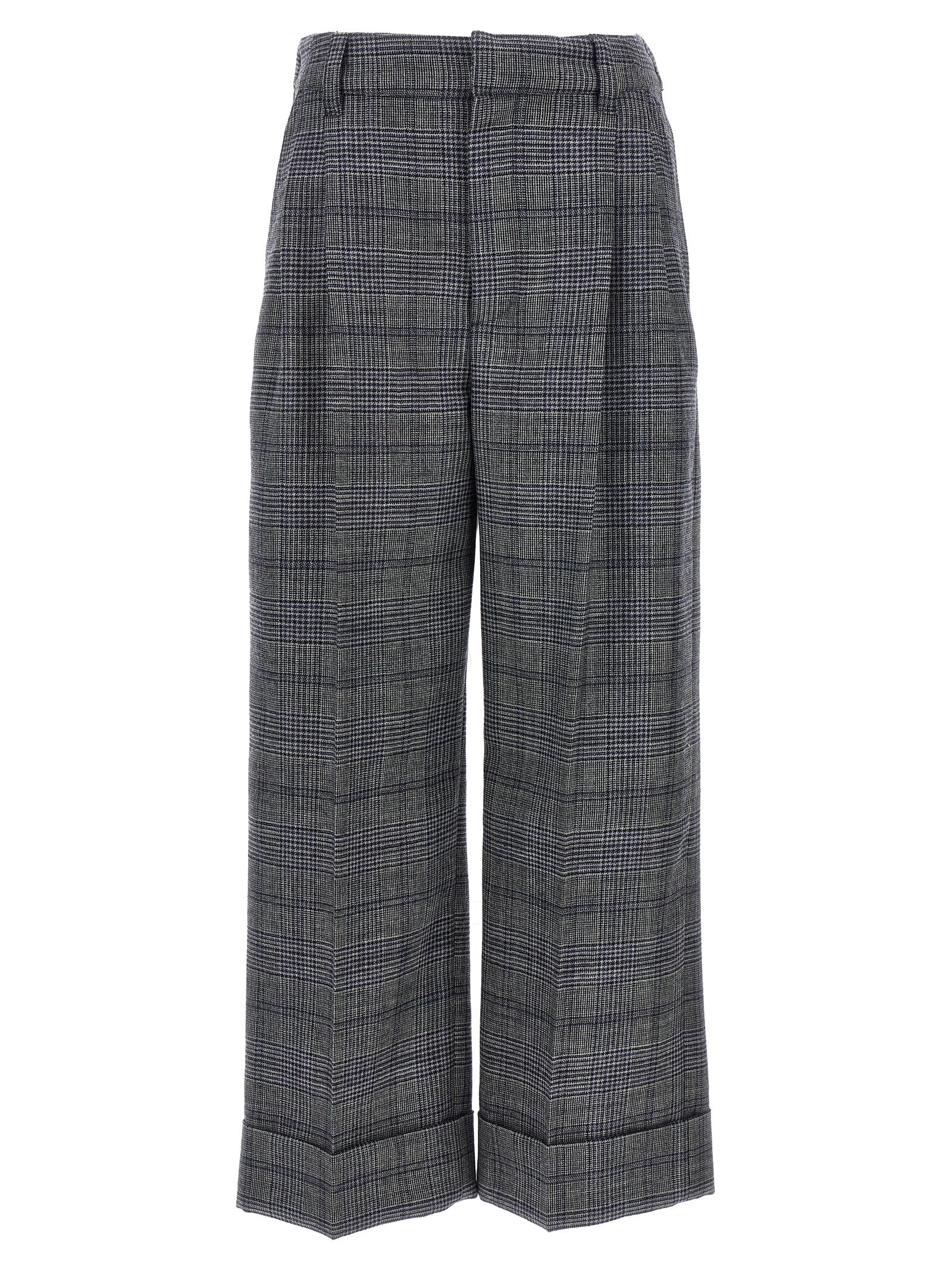 Brunello Cucinelli Pied De Poule Wool Pants