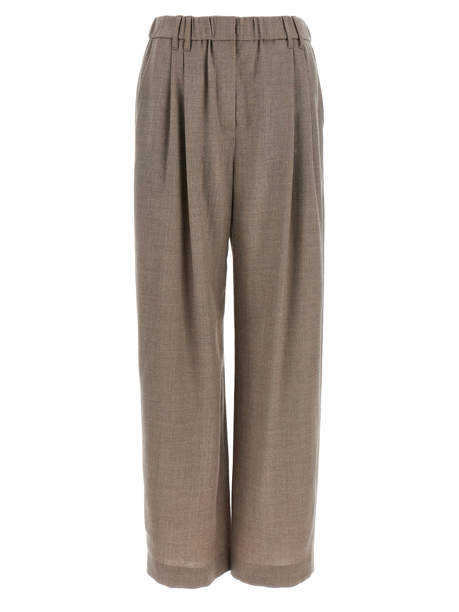 Brunello Cucinelli Light Pants With Pleats