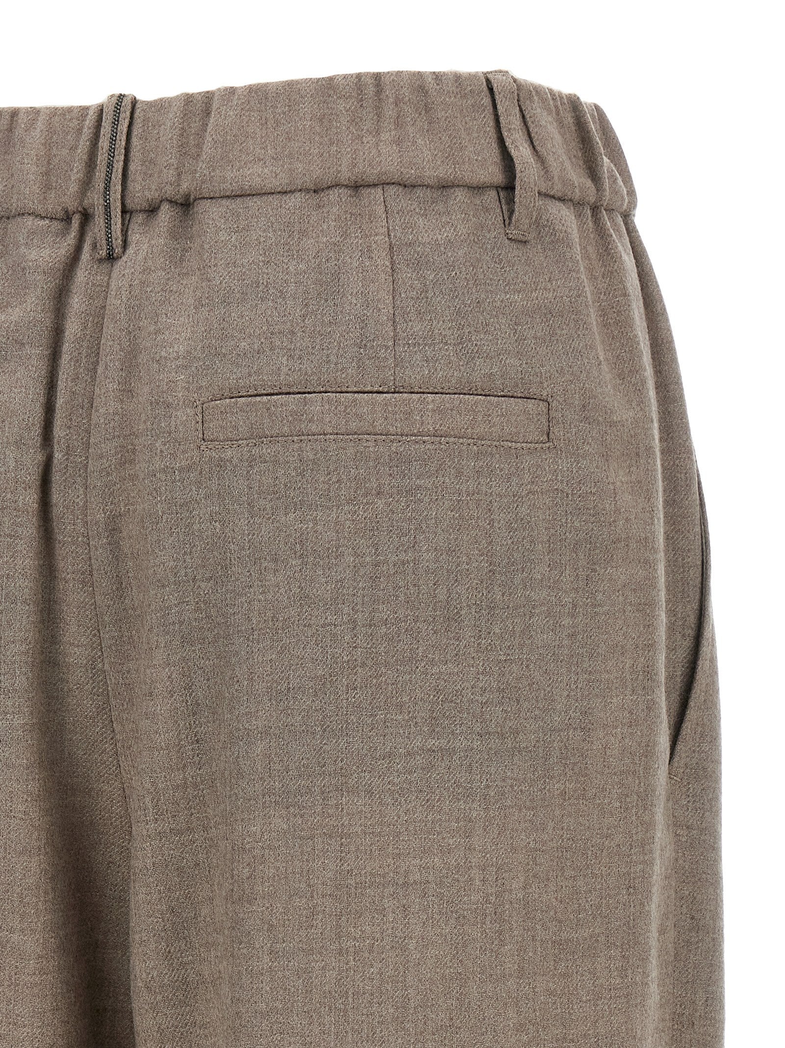 Brunello Cucinelli Light Pants With Pleats