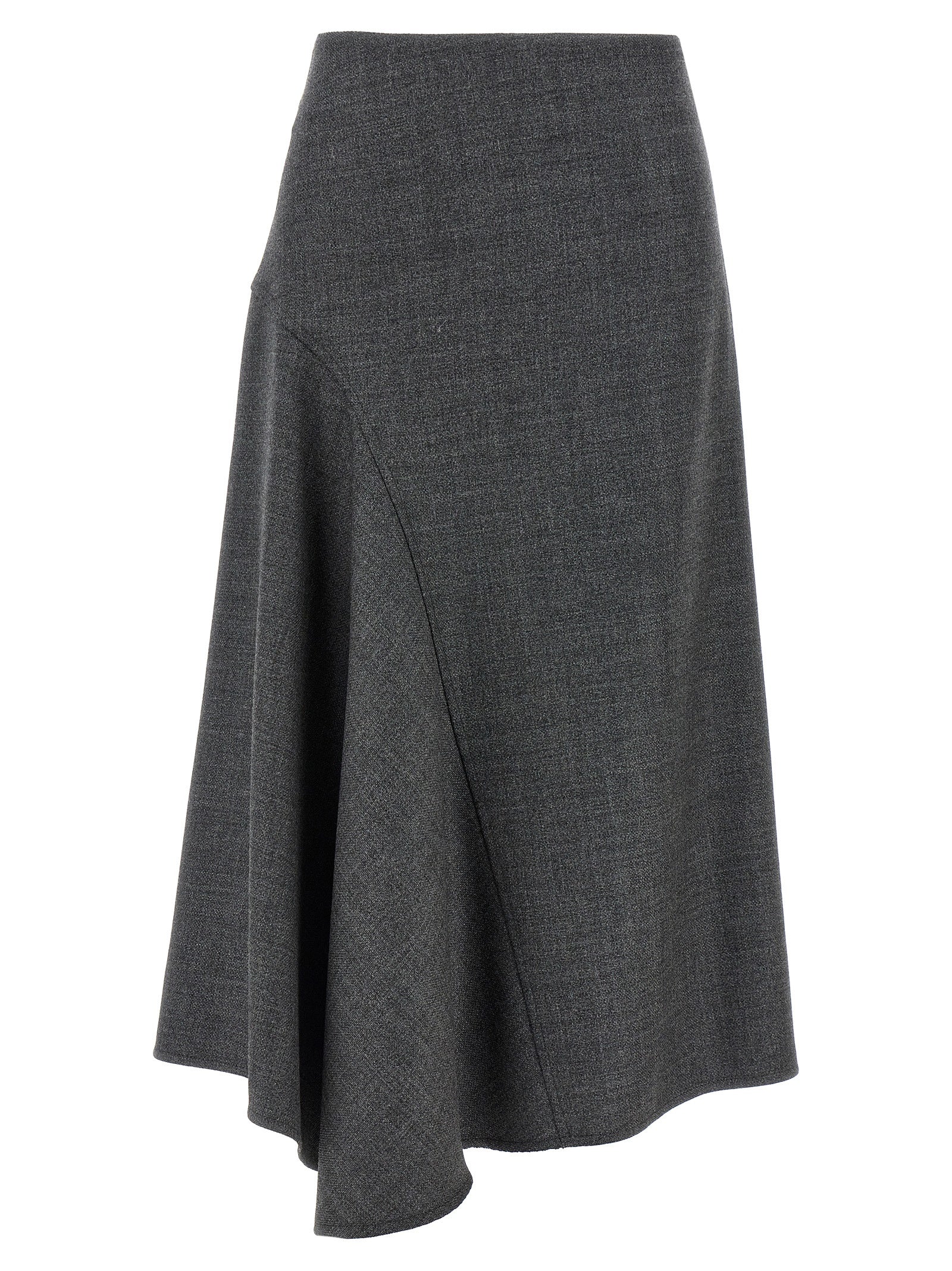 Brunello Cucinelli Flared Wool Skirt