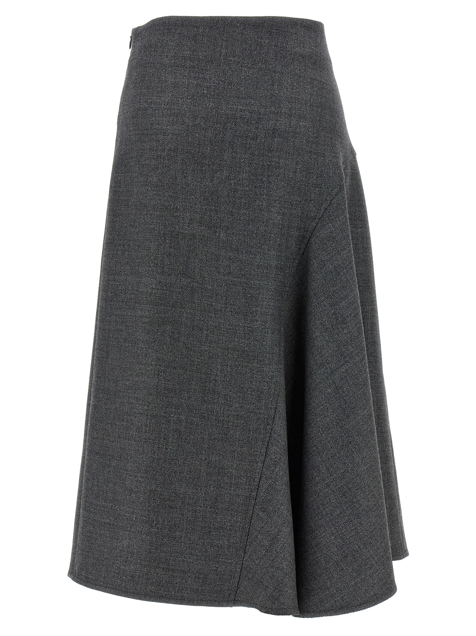 Brunello Cucinelli Flared Wool Skirt