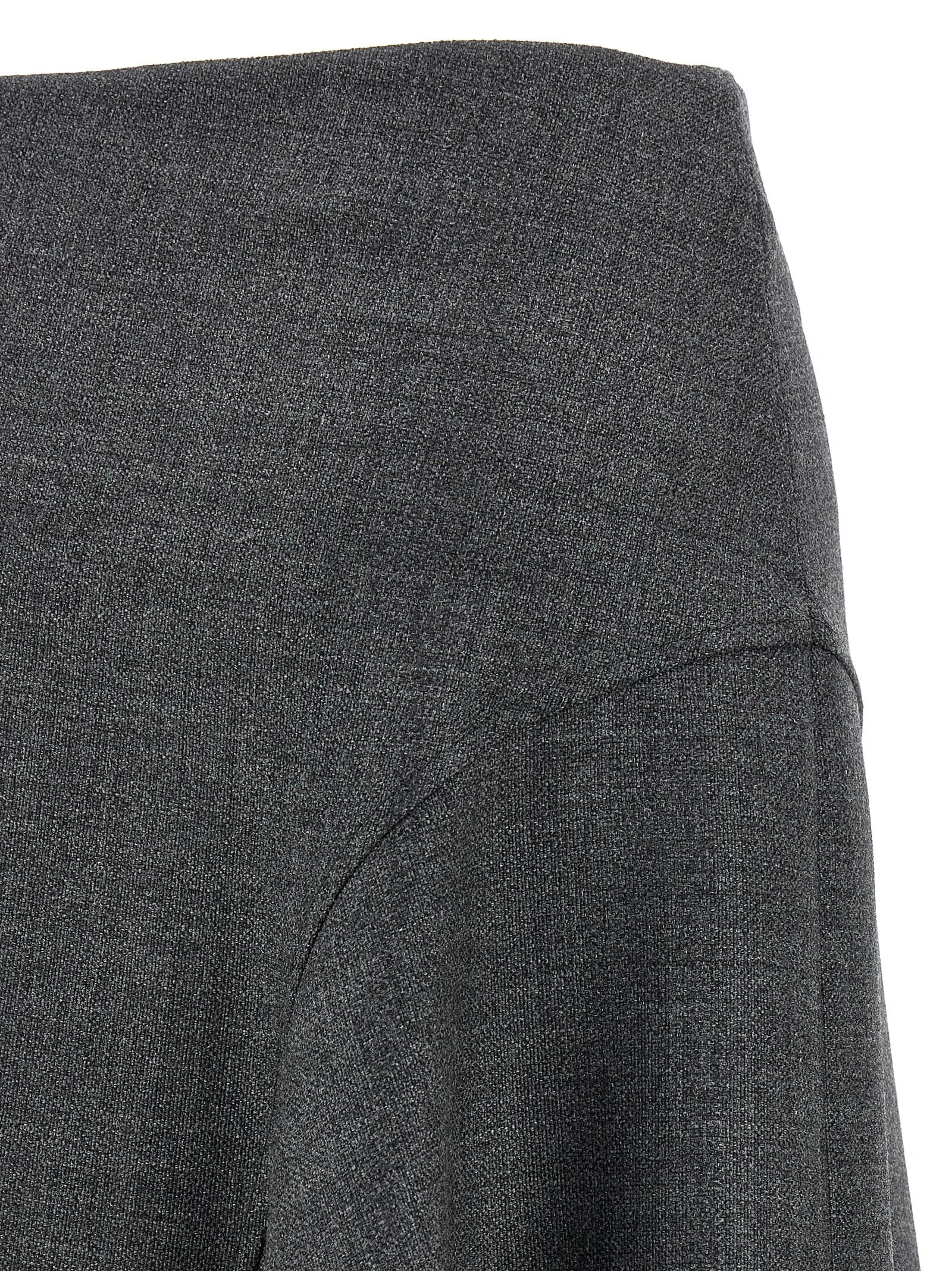 Brunello Cucinelli Flared Wool Skirt