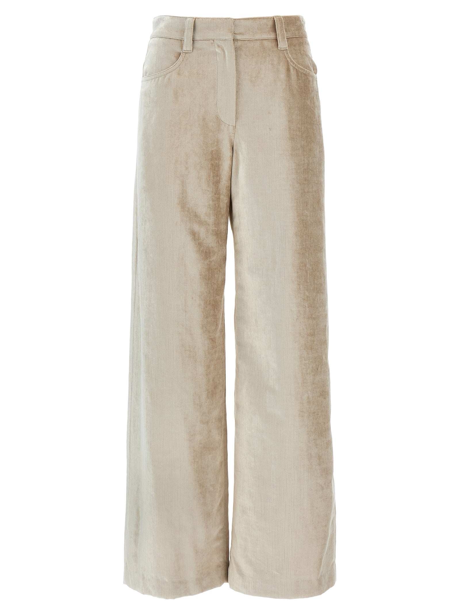 Brunello Cucinelli 'Sleek' Velvet Pants