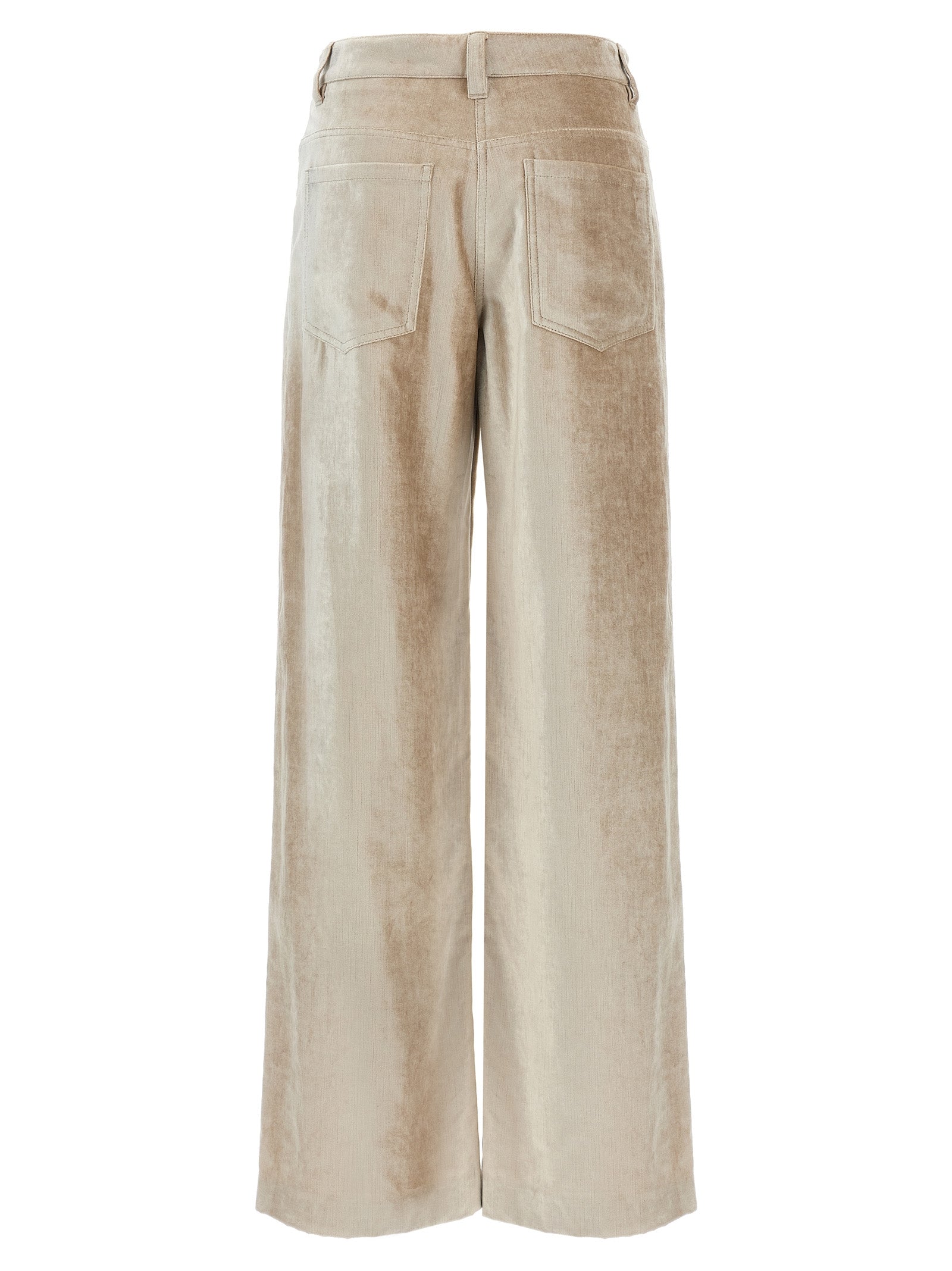 Brunello Cucinelli 'Sleek' Velvet Pants