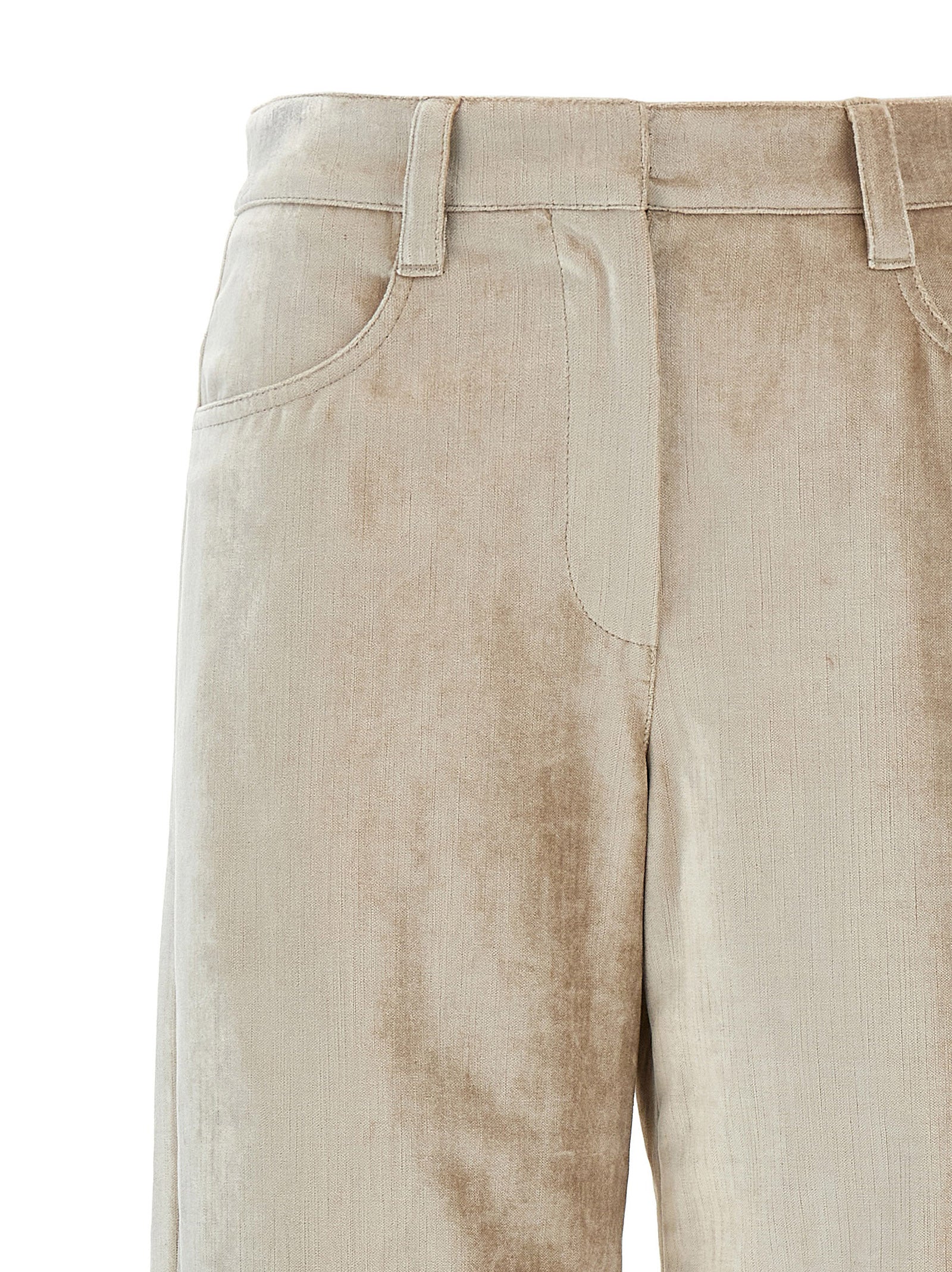 Brunello Cucinelli 'Sleek' Velvet Pants