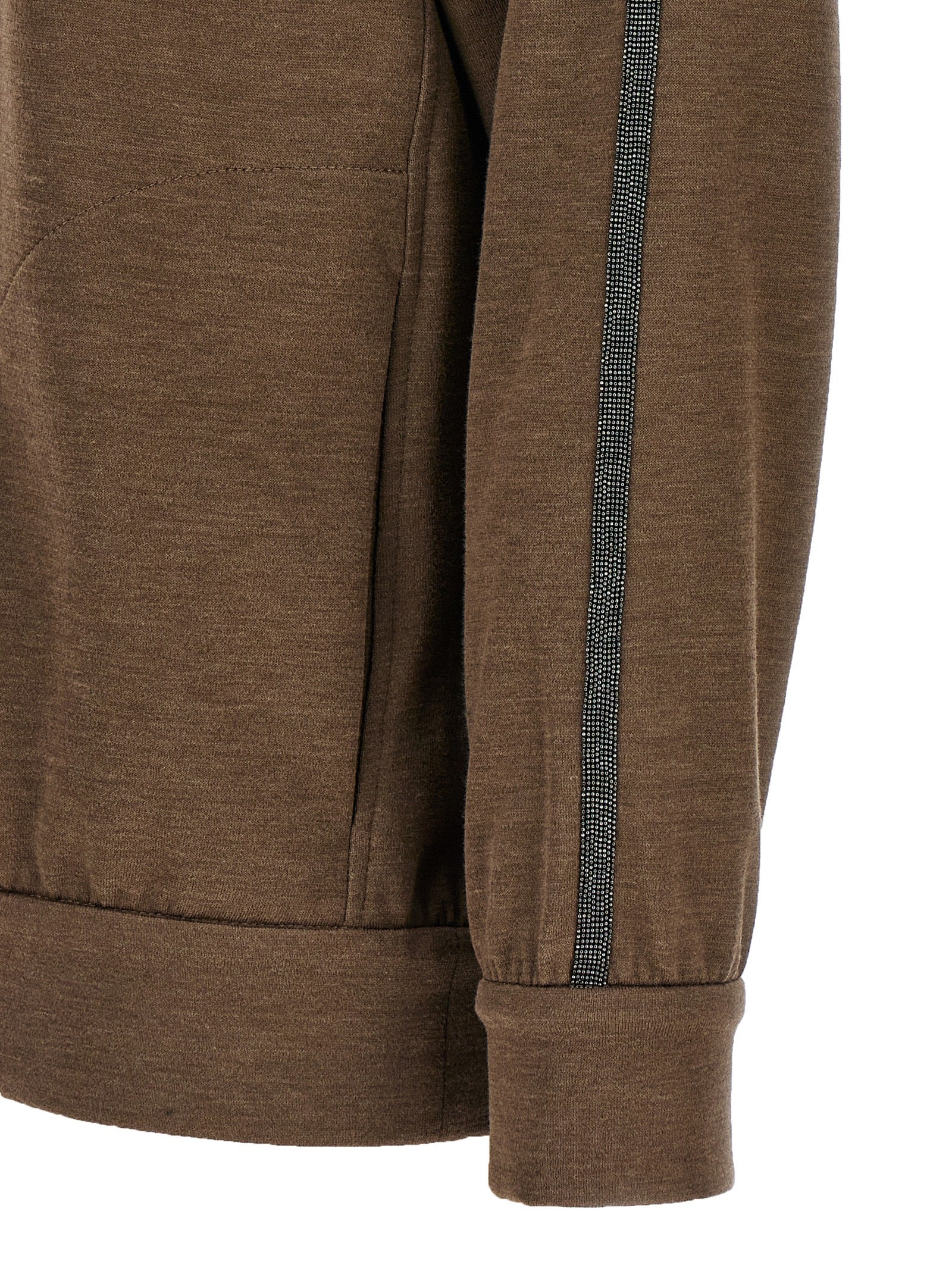 Brunello Cucinelli 'Shiny Trims' Hoodie